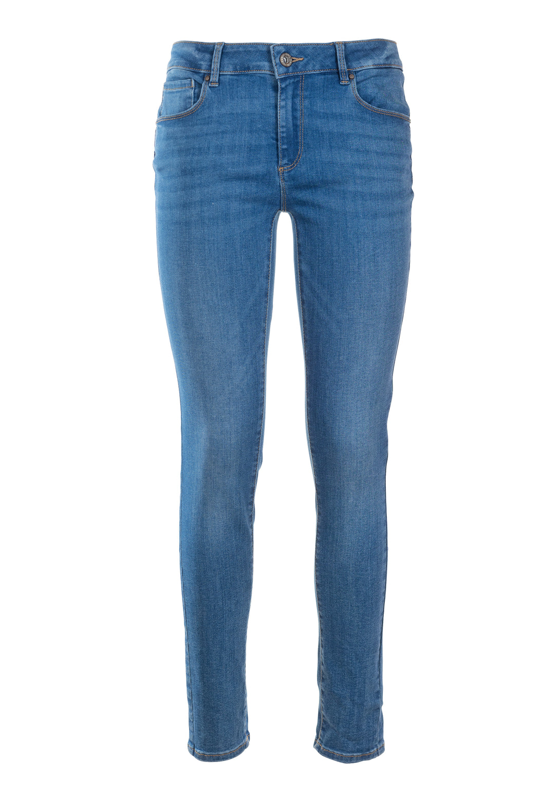 Jeans slim fit push-up effect made in denim with middle wash