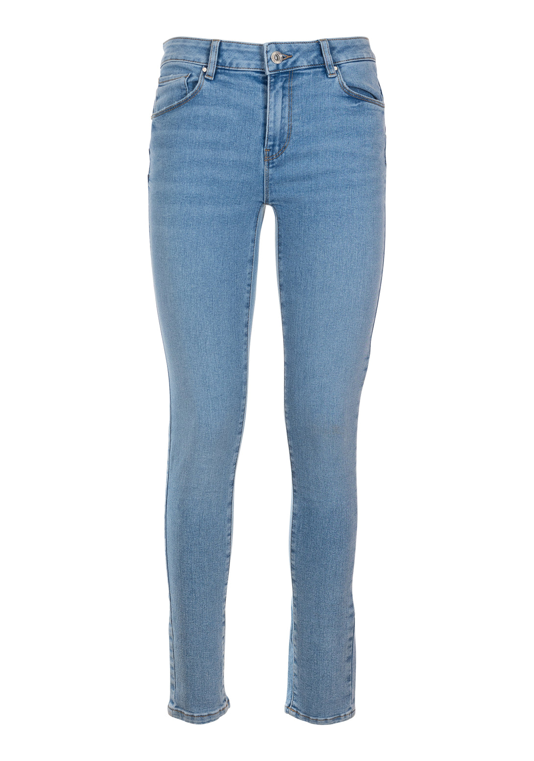 Jeans slim fit push-up effect made in denim with bleached wash