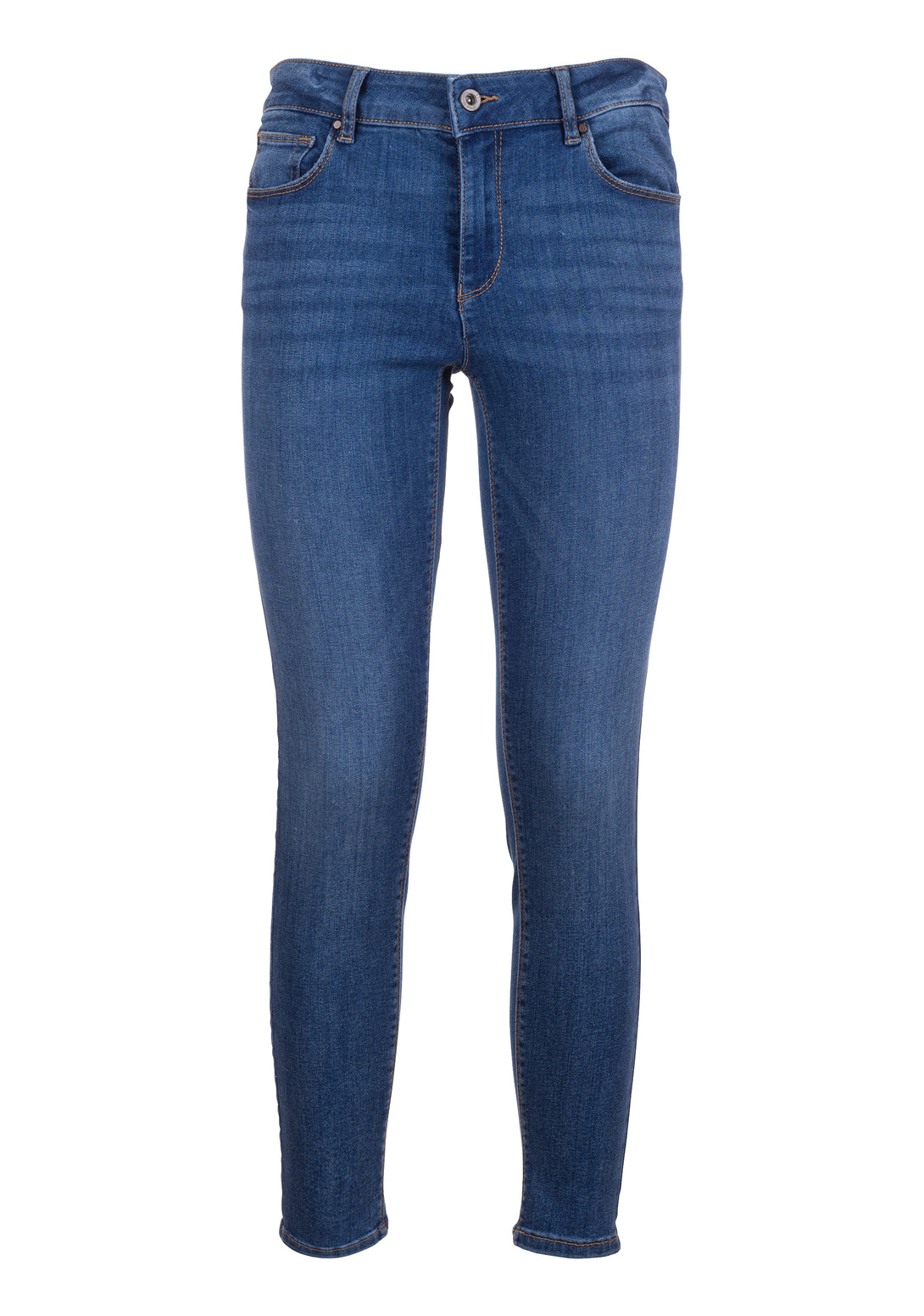Jeans skinny fit with push-up effect made in denim with middle wash