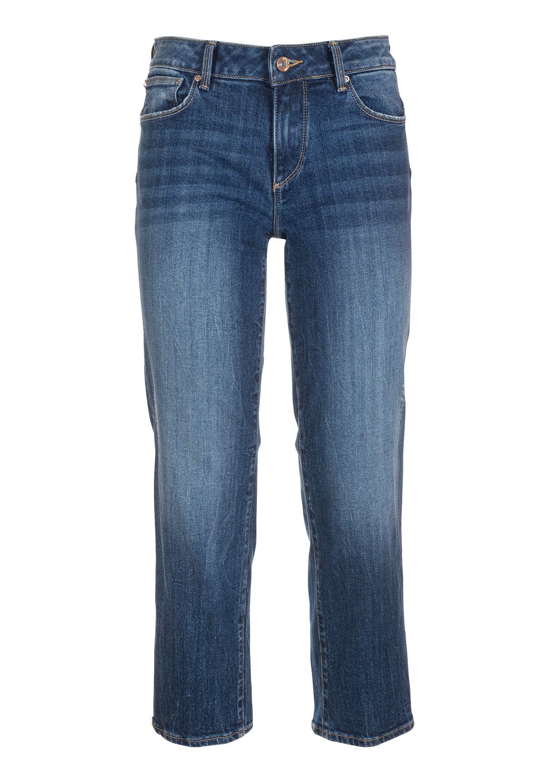 Jeans cropped made in denim with middle wash Fracomina FP23SV8010D40102-349-1