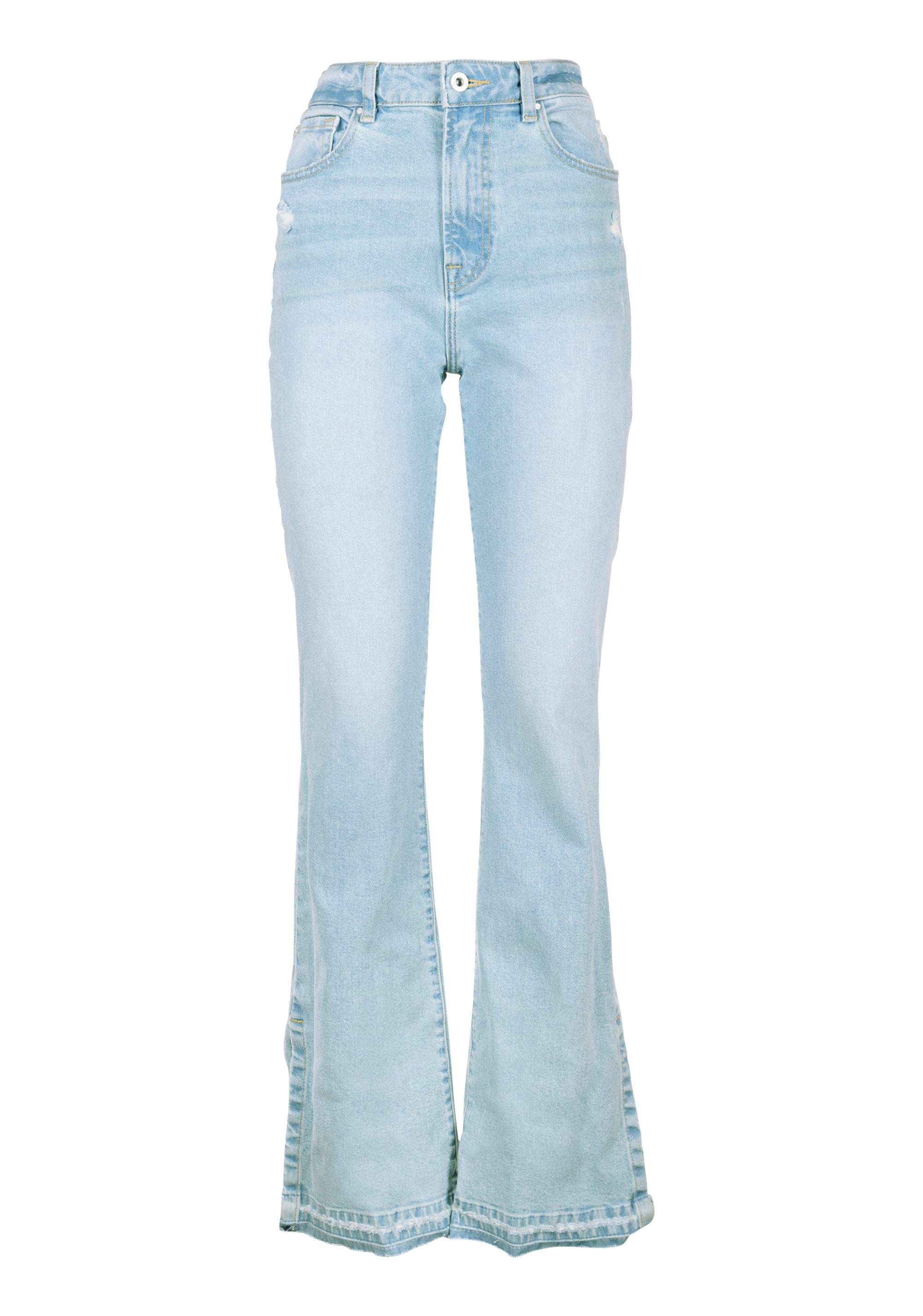 Jeans bootcut made in denim with light wash Fracomina FP23SVA002D45093-302