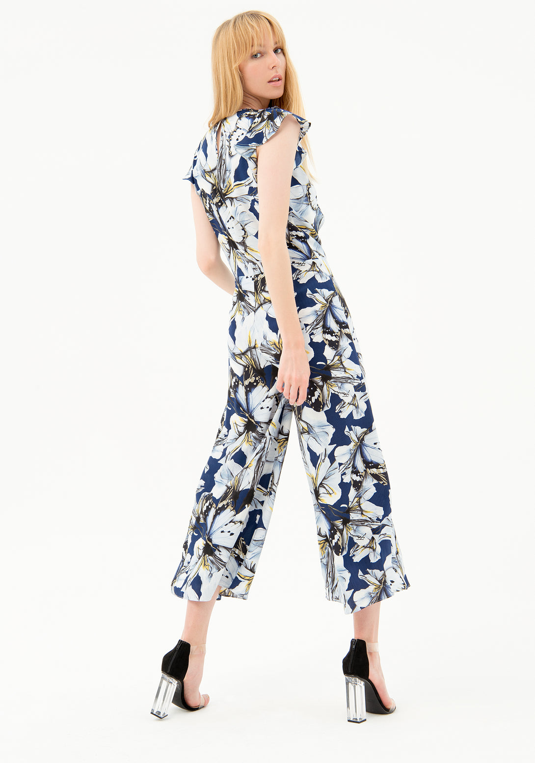 Jumpsuit regular fit with flowery print