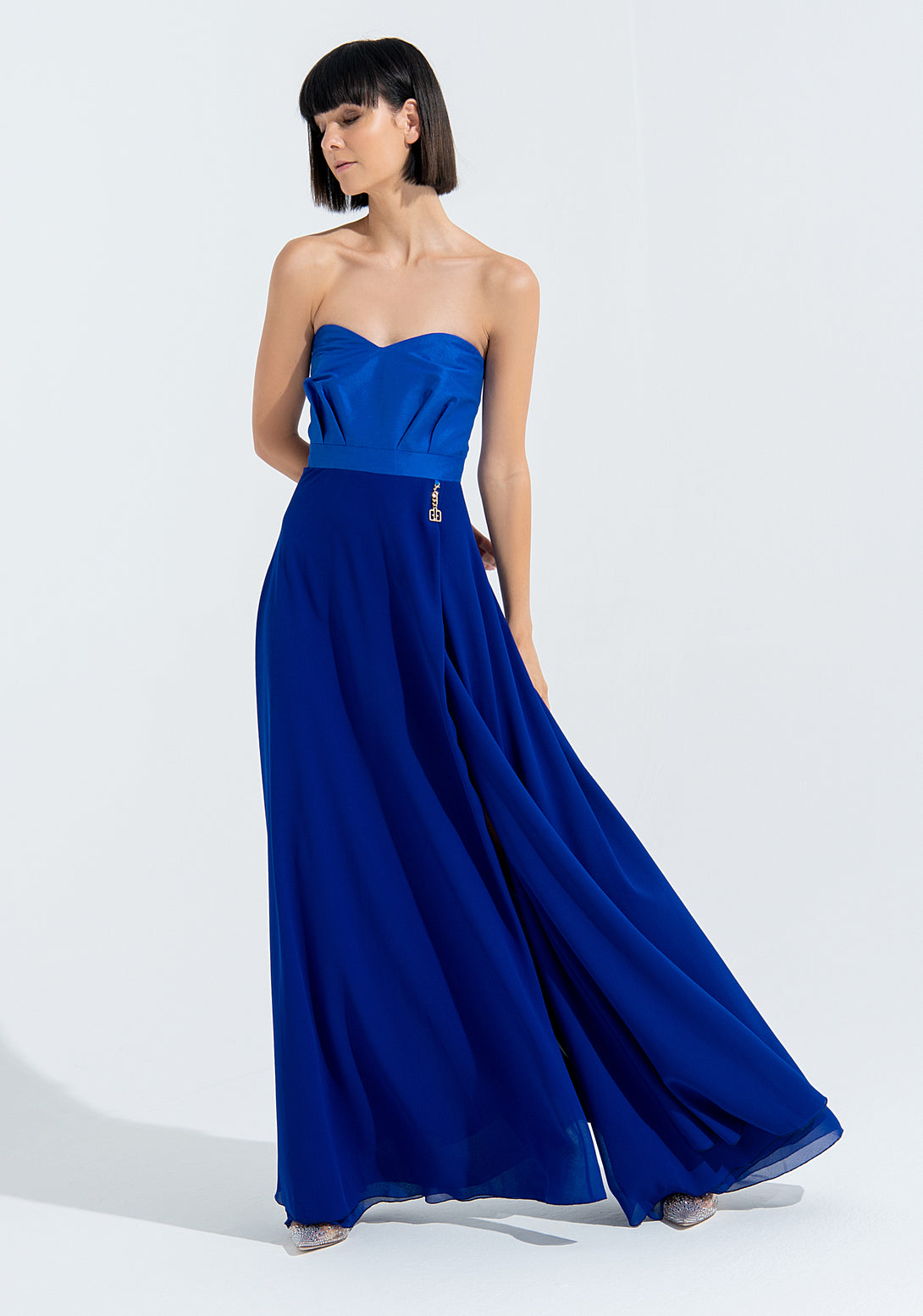 Long dress with no sleeves Fracomina FQ22SD3003W54601-078