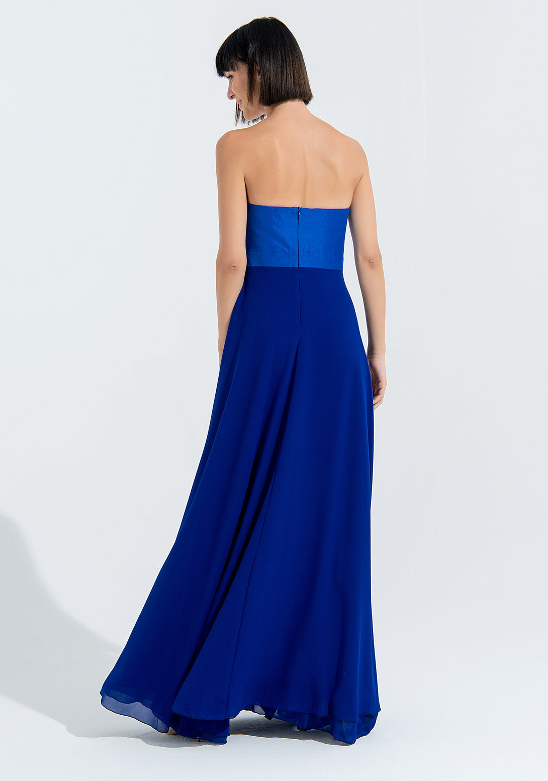 Long dress with no sleeves