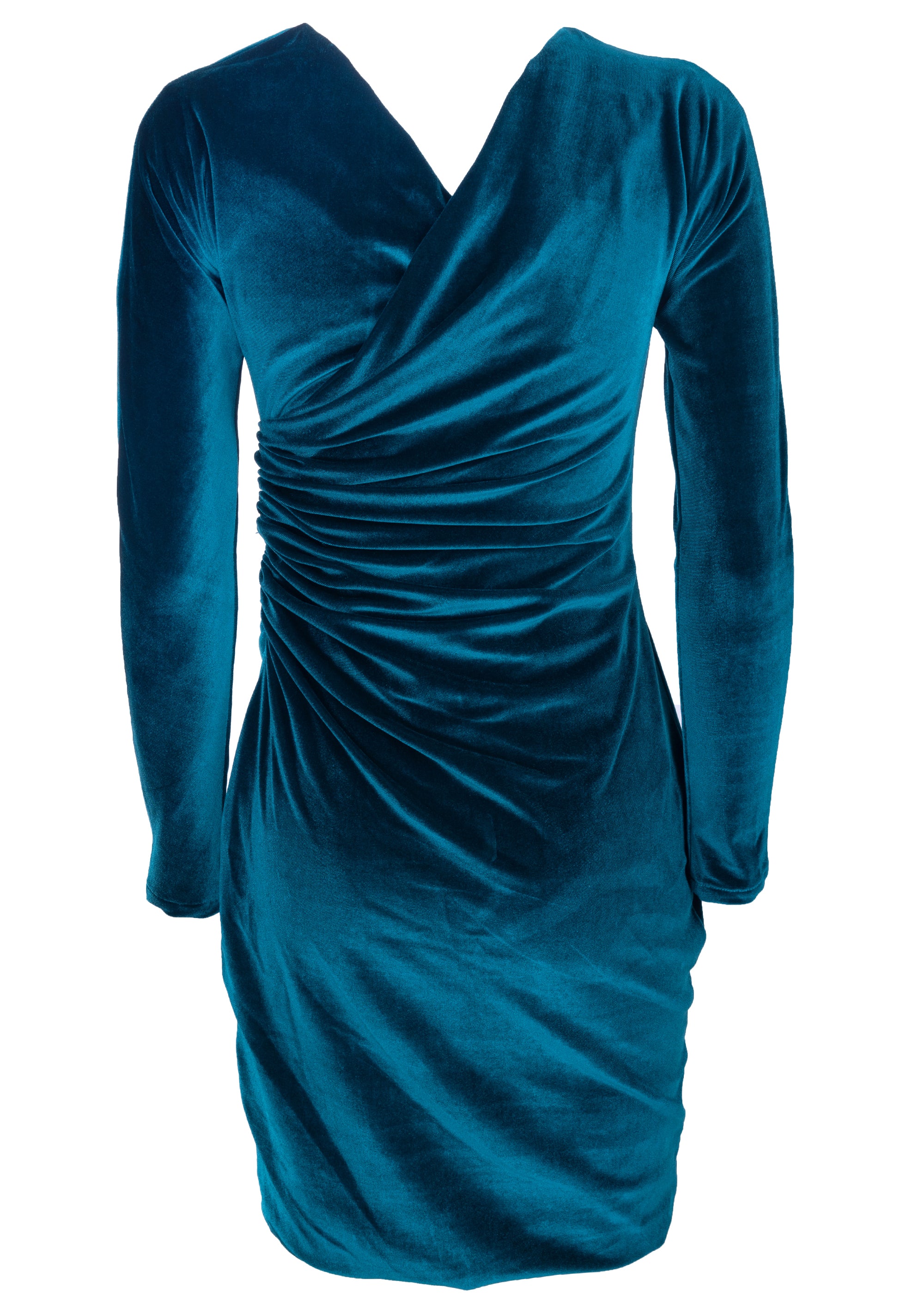 Mini dress slim fit made in velvet Fracomina FQ22WD1004W59601-L53_2