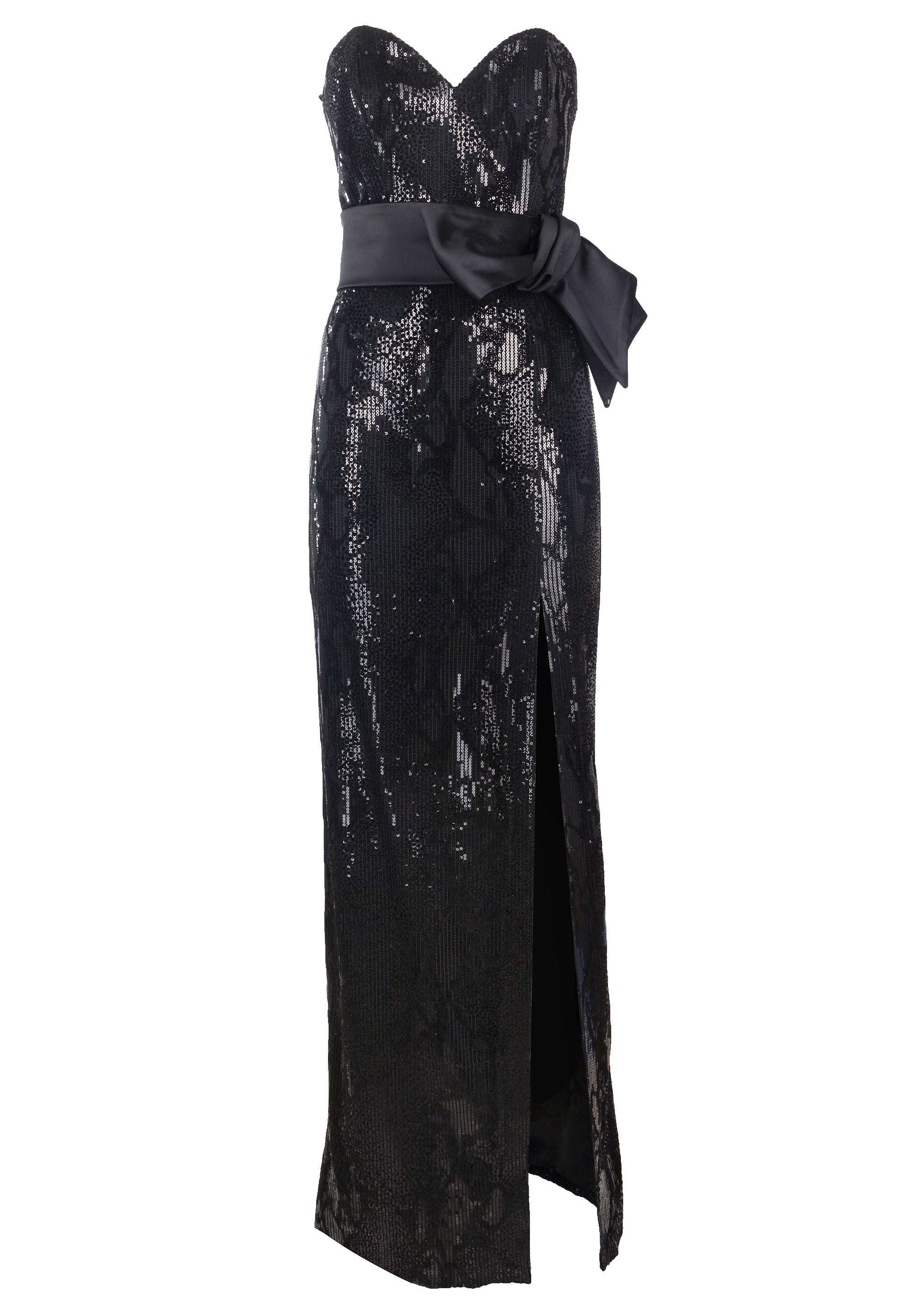 Long dress slim fit with sequins with python pattern Fracomina FQ22WD3011W53601-053_1