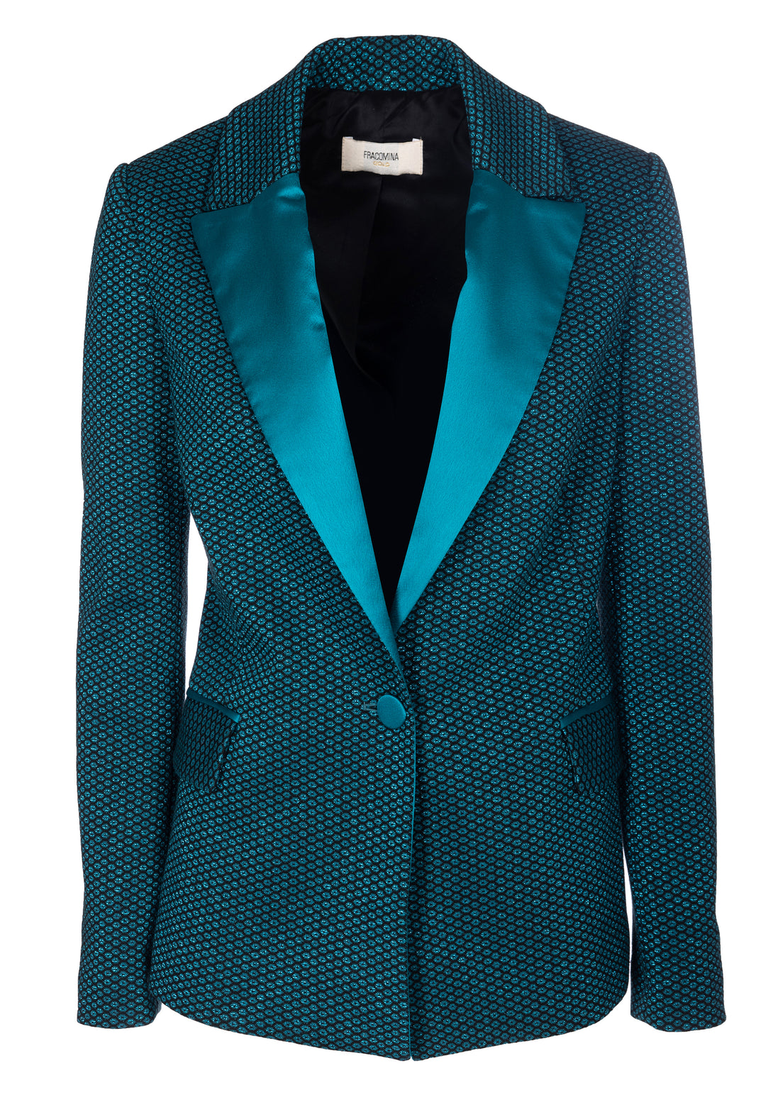 Blazer regular fit single breasted with geometric pattern Fracomina FQ22WJ2003W600F8