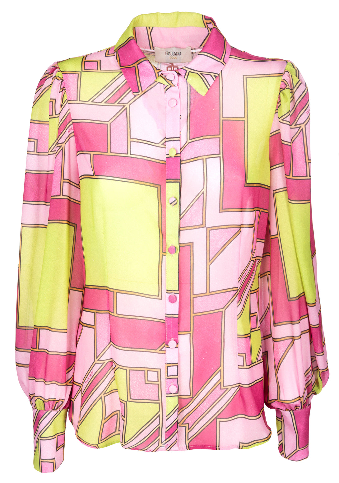Shirt regular fit with geometric pattern Fracomina FQ22WT6003W412N4