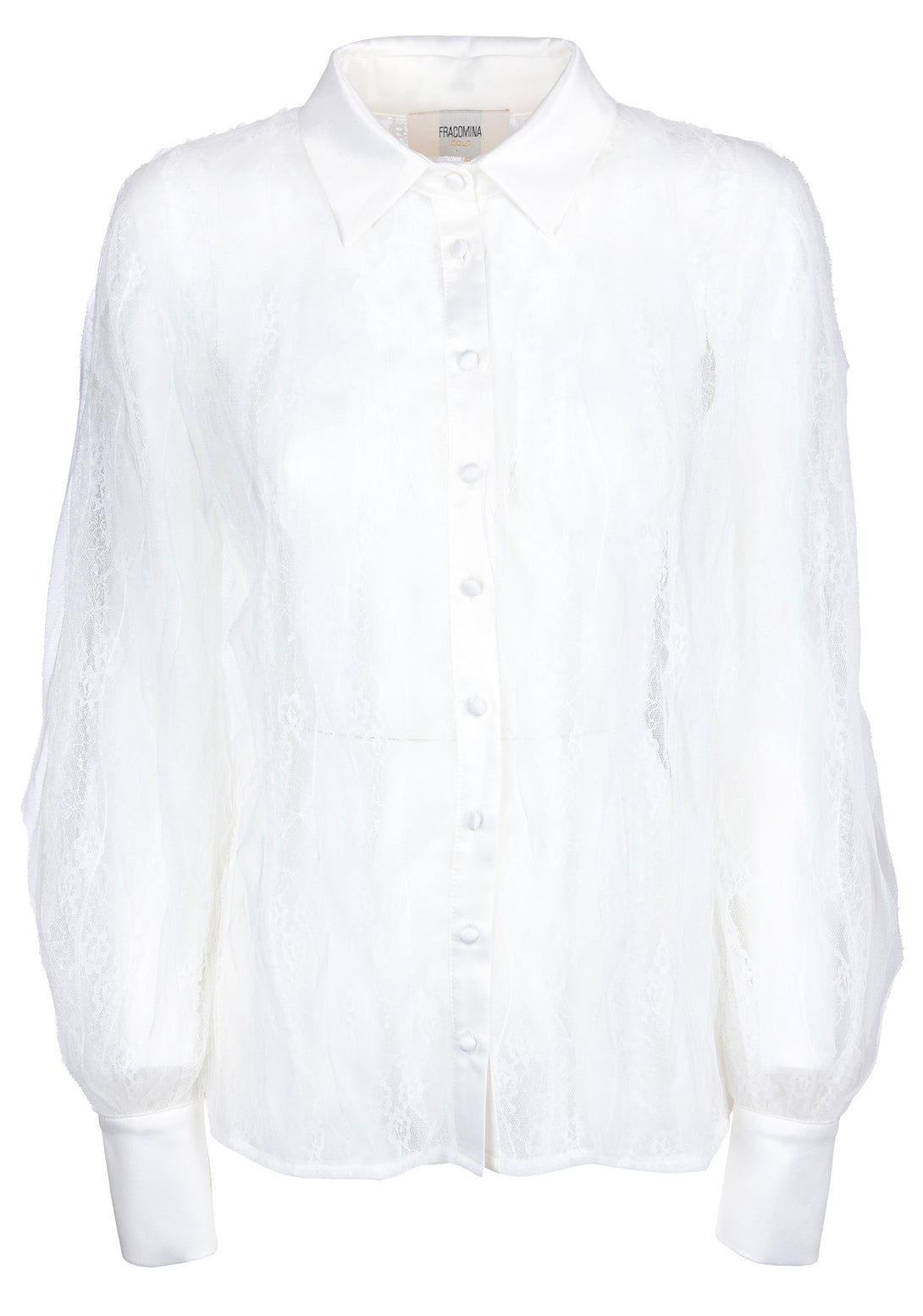 Shirt regular fit made in lace with frills