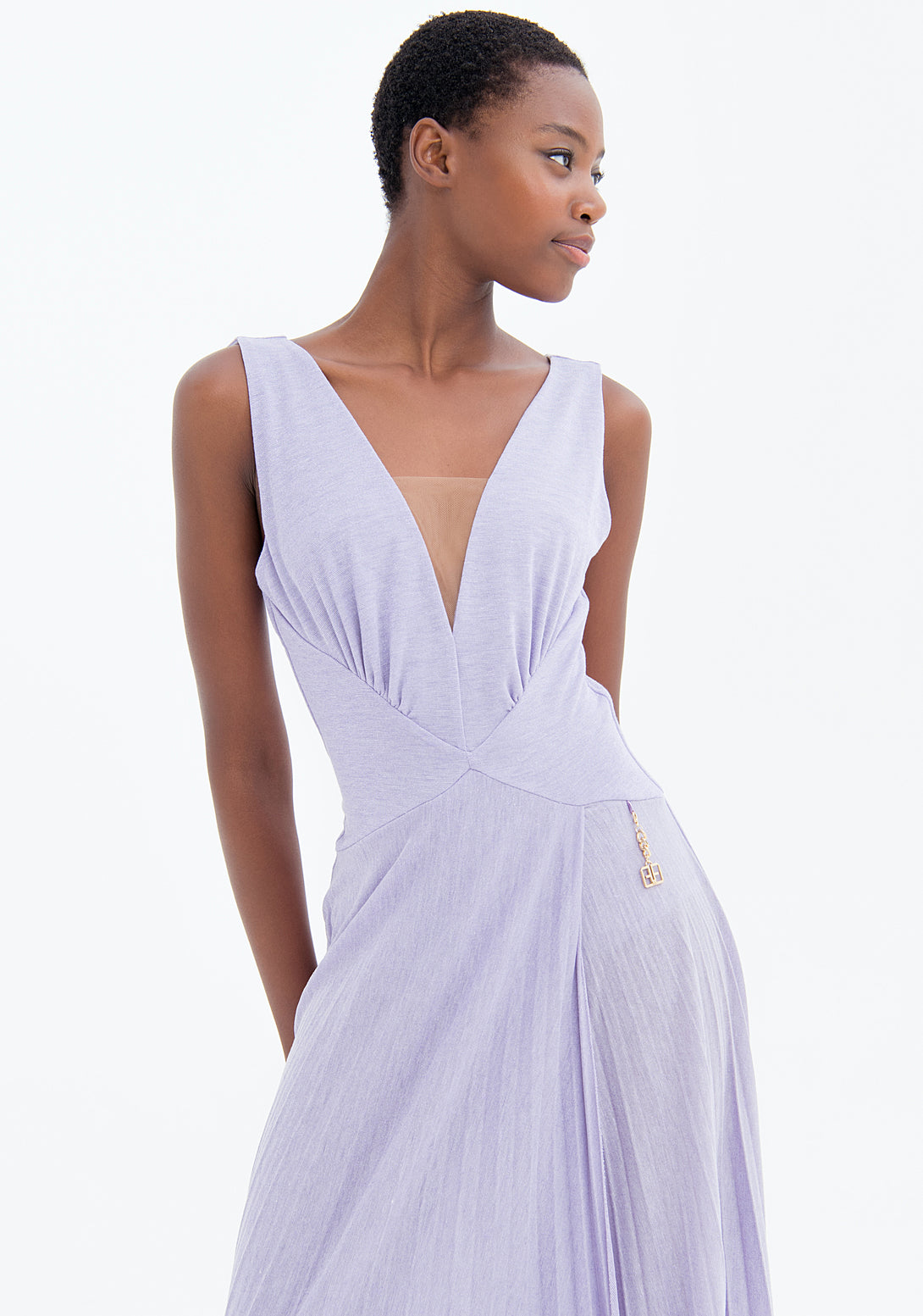 Long sleeveless dress Fracomina FQ23SD3006W62901-185-2
