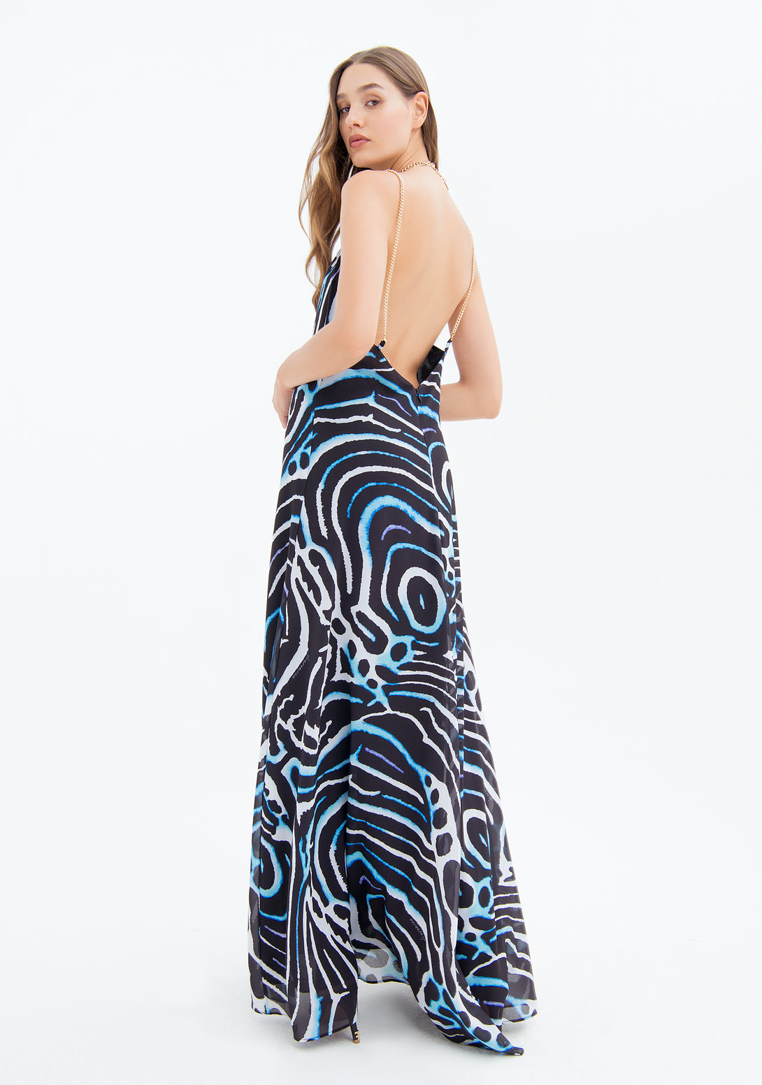 Sleeveless dress with animalier pattern Fracomina FQ23SD3010W412N4-Q71-3