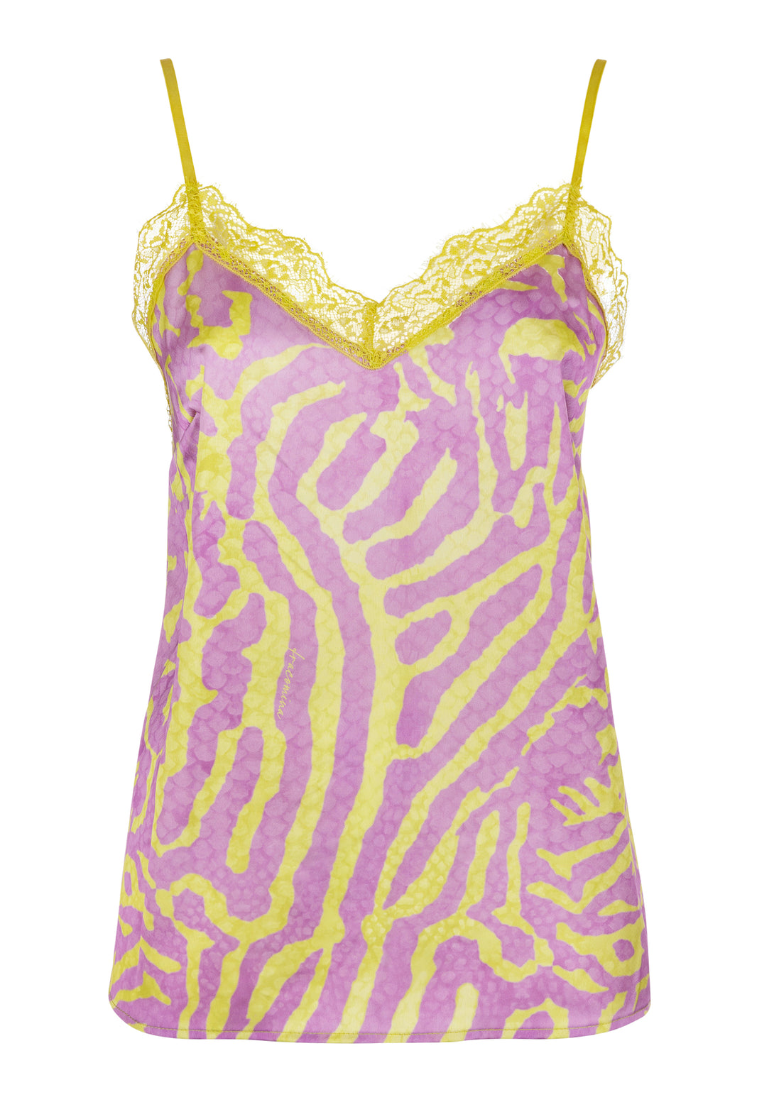 Tank top lingerie style with animalier pattern