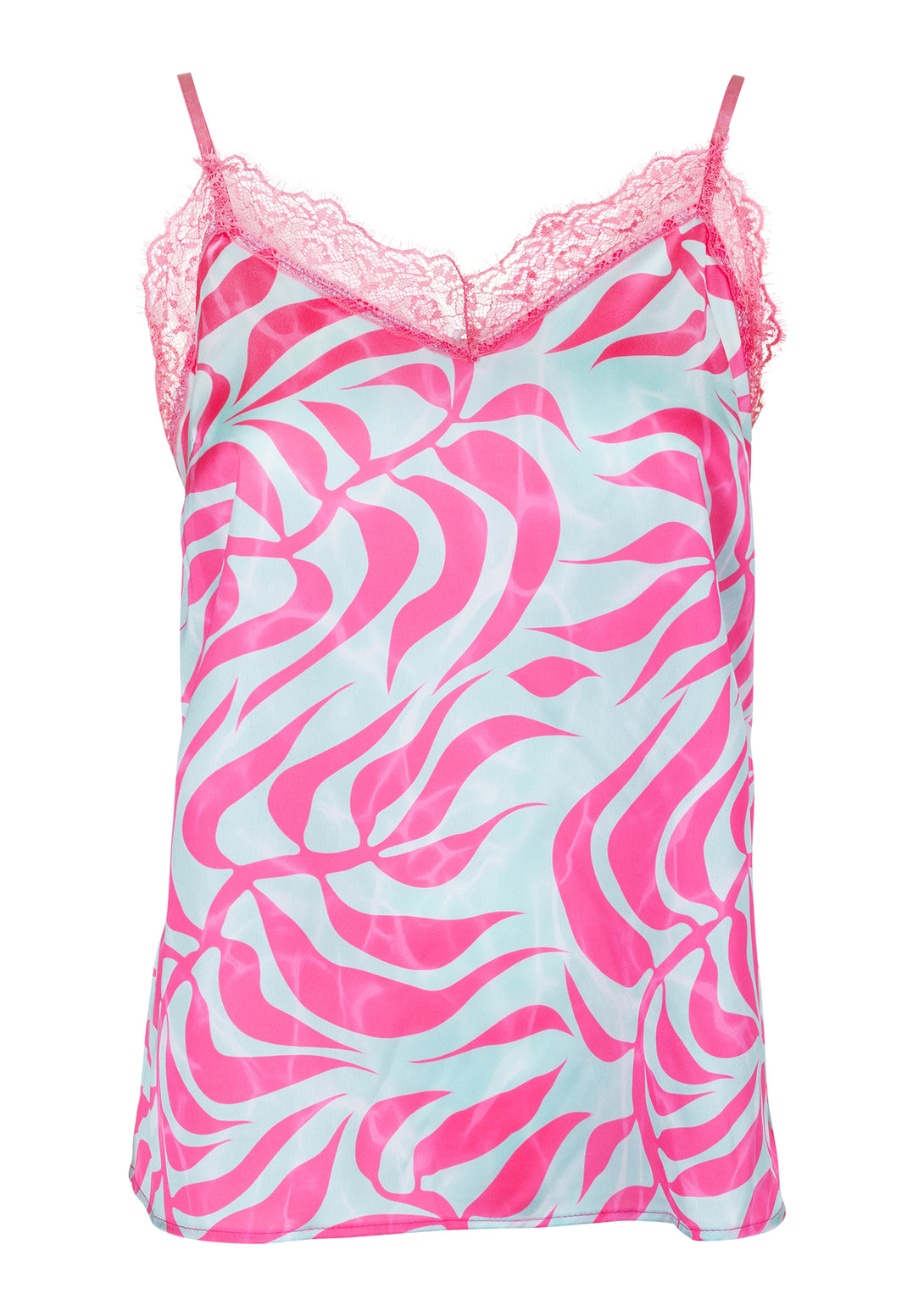 Tank top lingerie style with animalier pattern