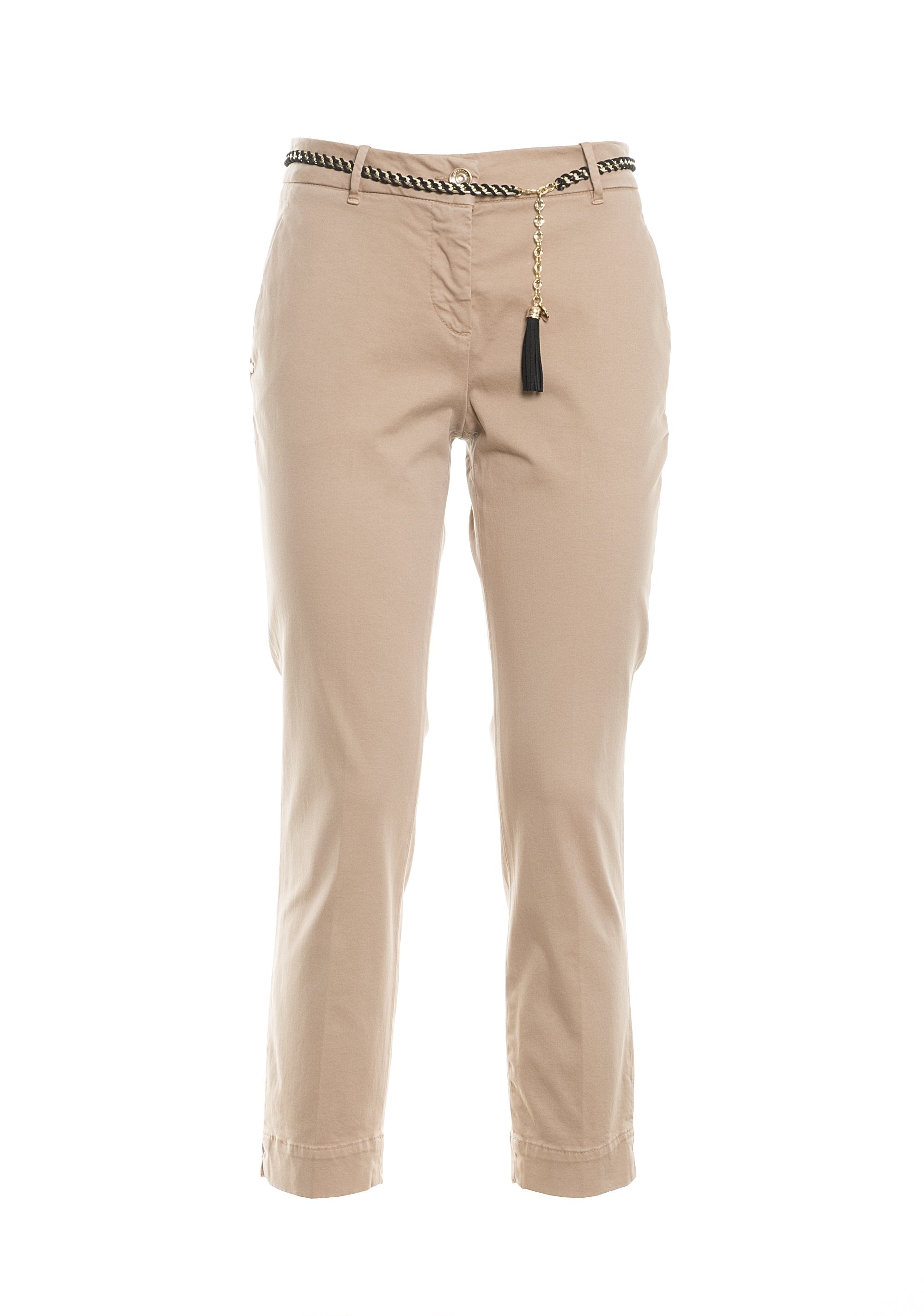 Chino's pant cropped fit made in stretch cotton fabric Fracomina FR19FMC115_______093_06