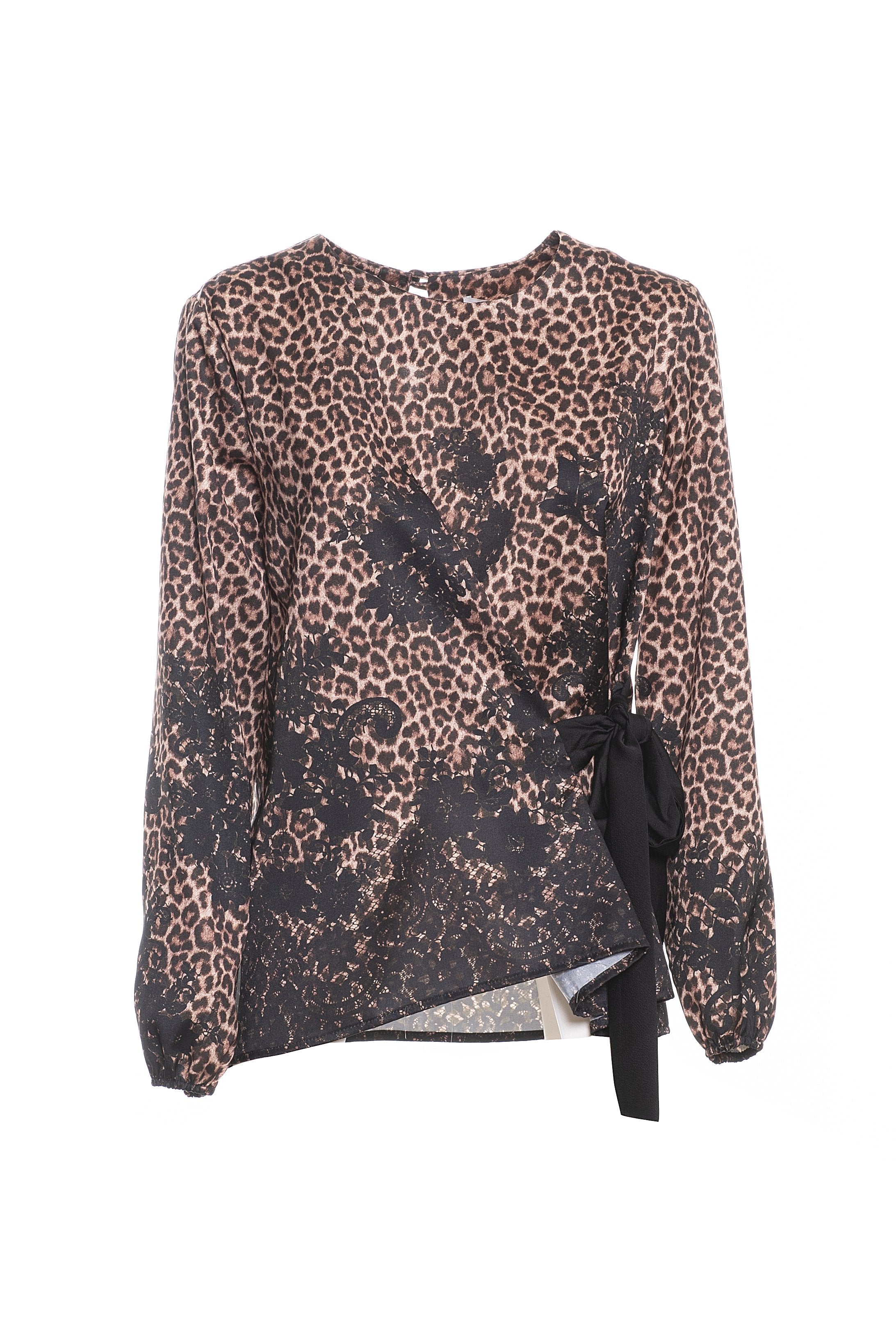 Blouse regular fit with animalier pattern Fracomina FR19FP061________388