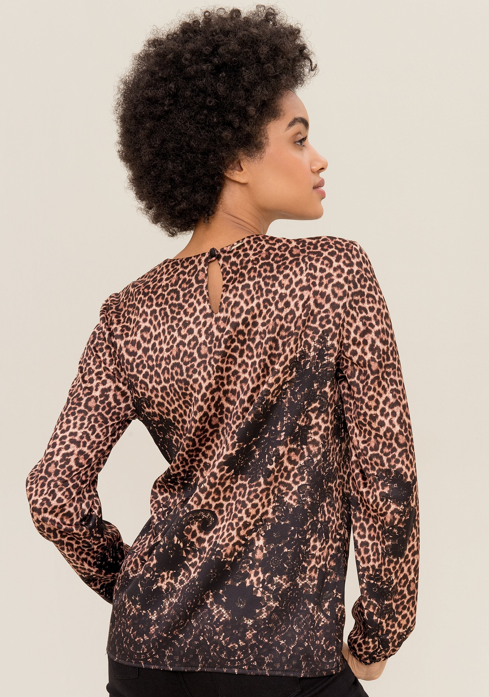 Blouse regular fit with animalier pattern Fracomina FR19FP061________388_03