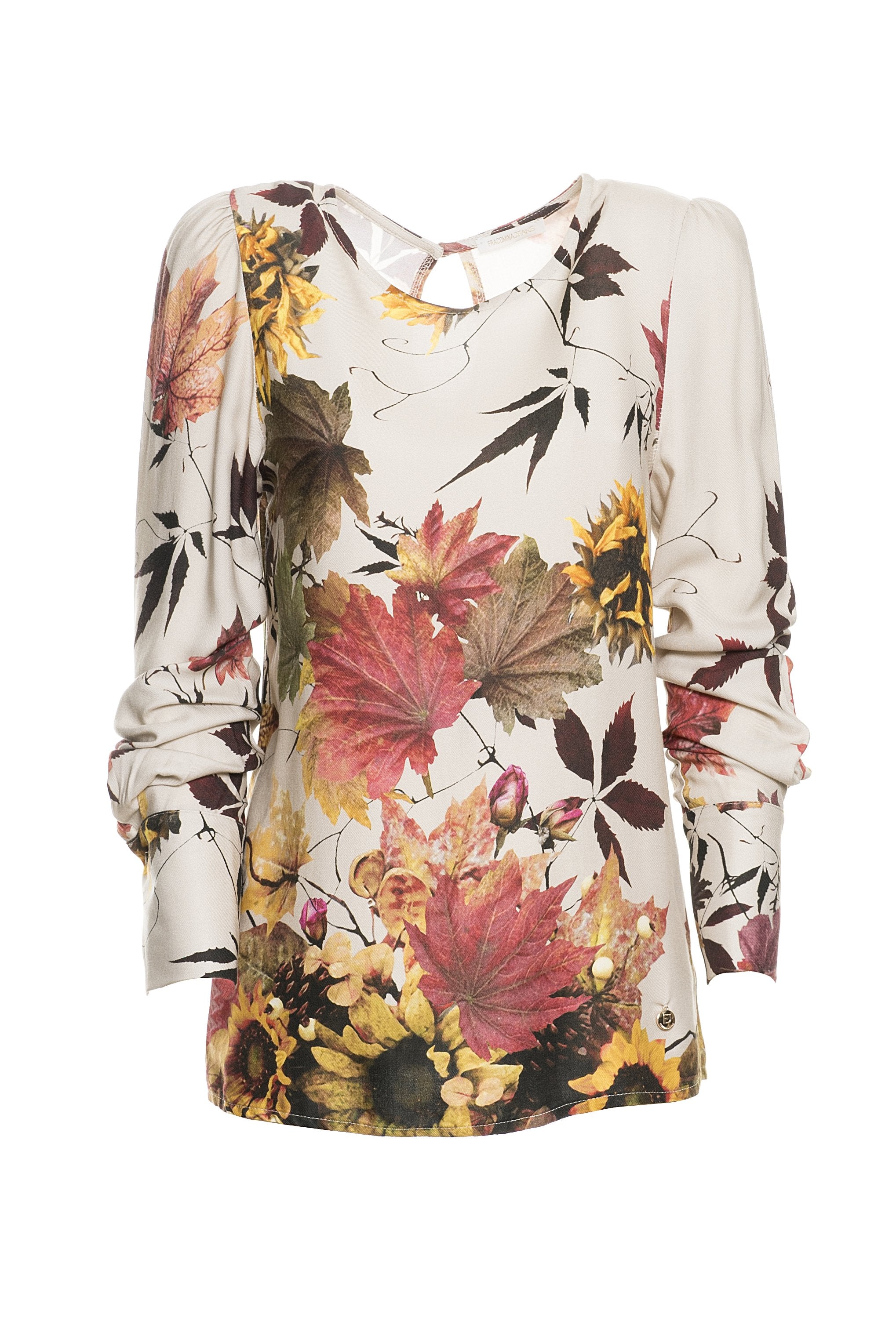 Blouse regular fit made in viscose with flowery print Fracomina FR19FP590________208