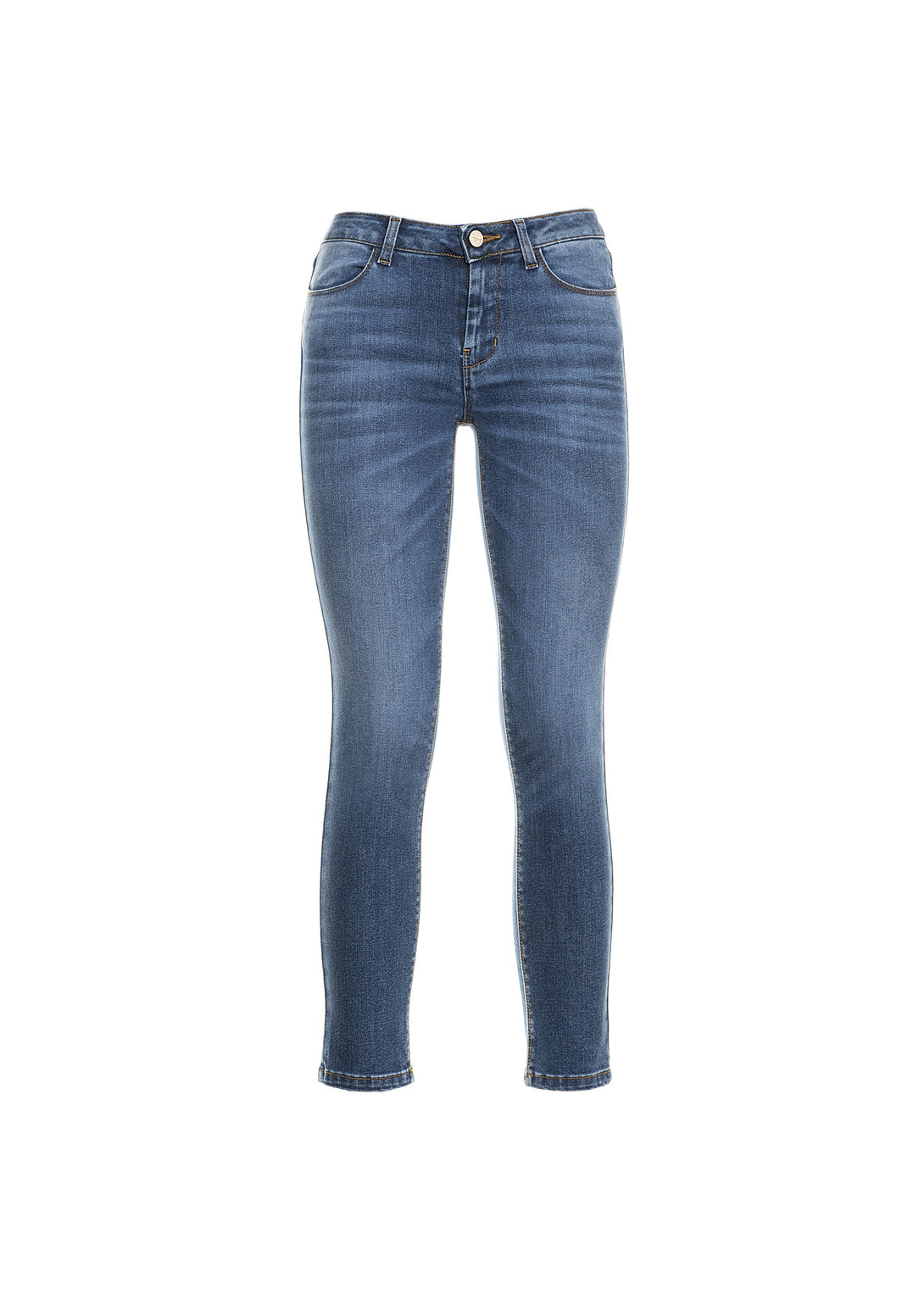 Jeans cropped skinny fit made in stretch denim with middle wash