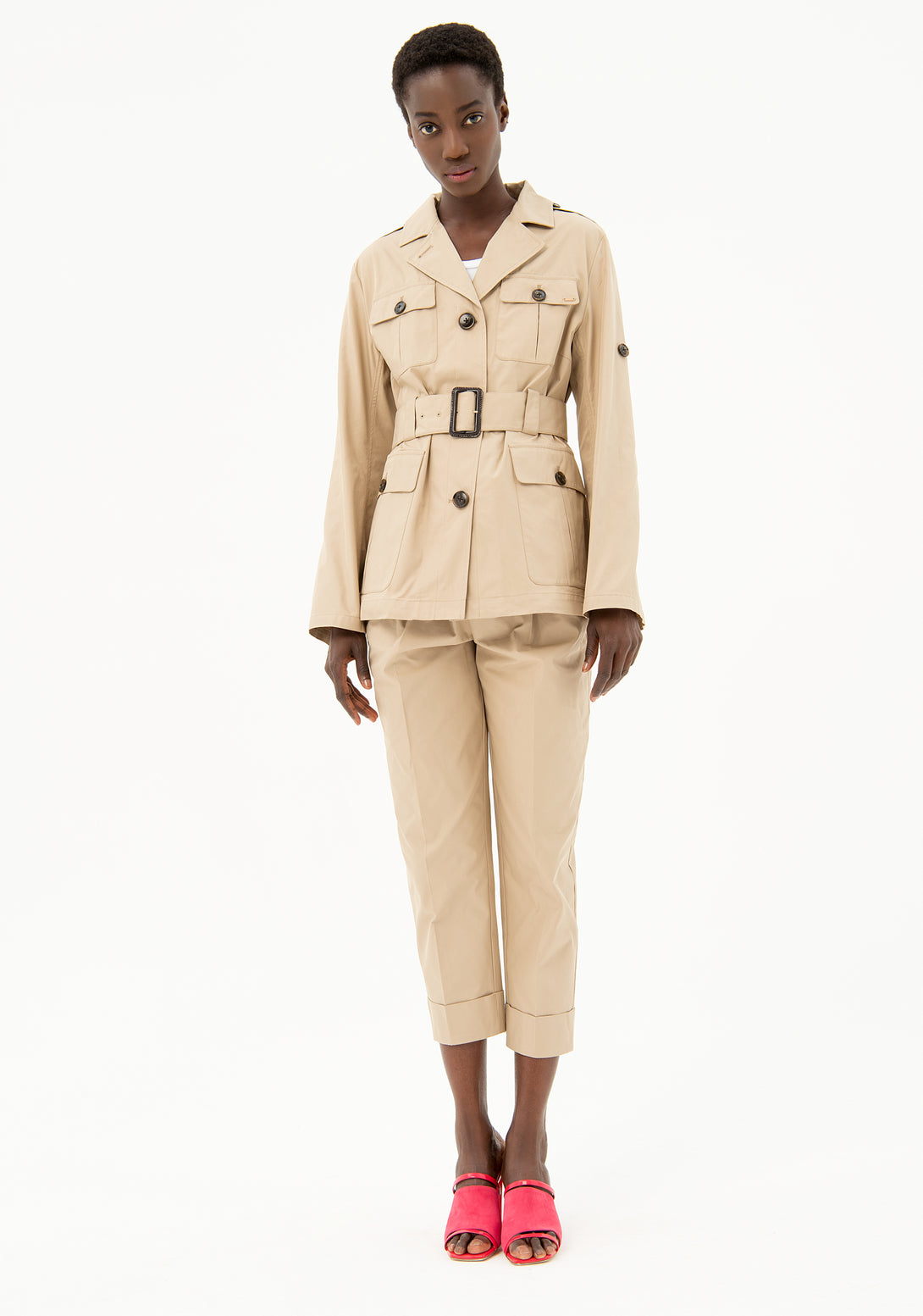 Saharan jacket regular fit with pockets Fracomina FR21SJ3001W44501