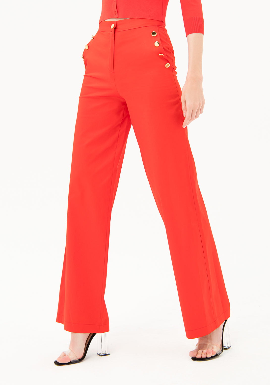 Palazzo pant flared fit with tailored cut