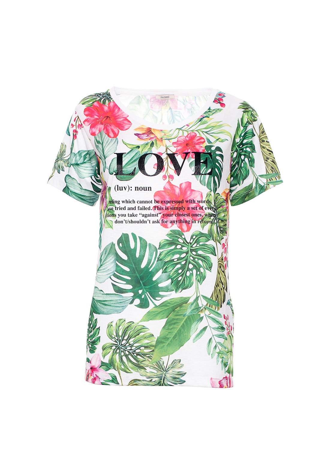 T-shirt regular fit with tropical all over print Fracomina FR21ST3036J401N4-210
