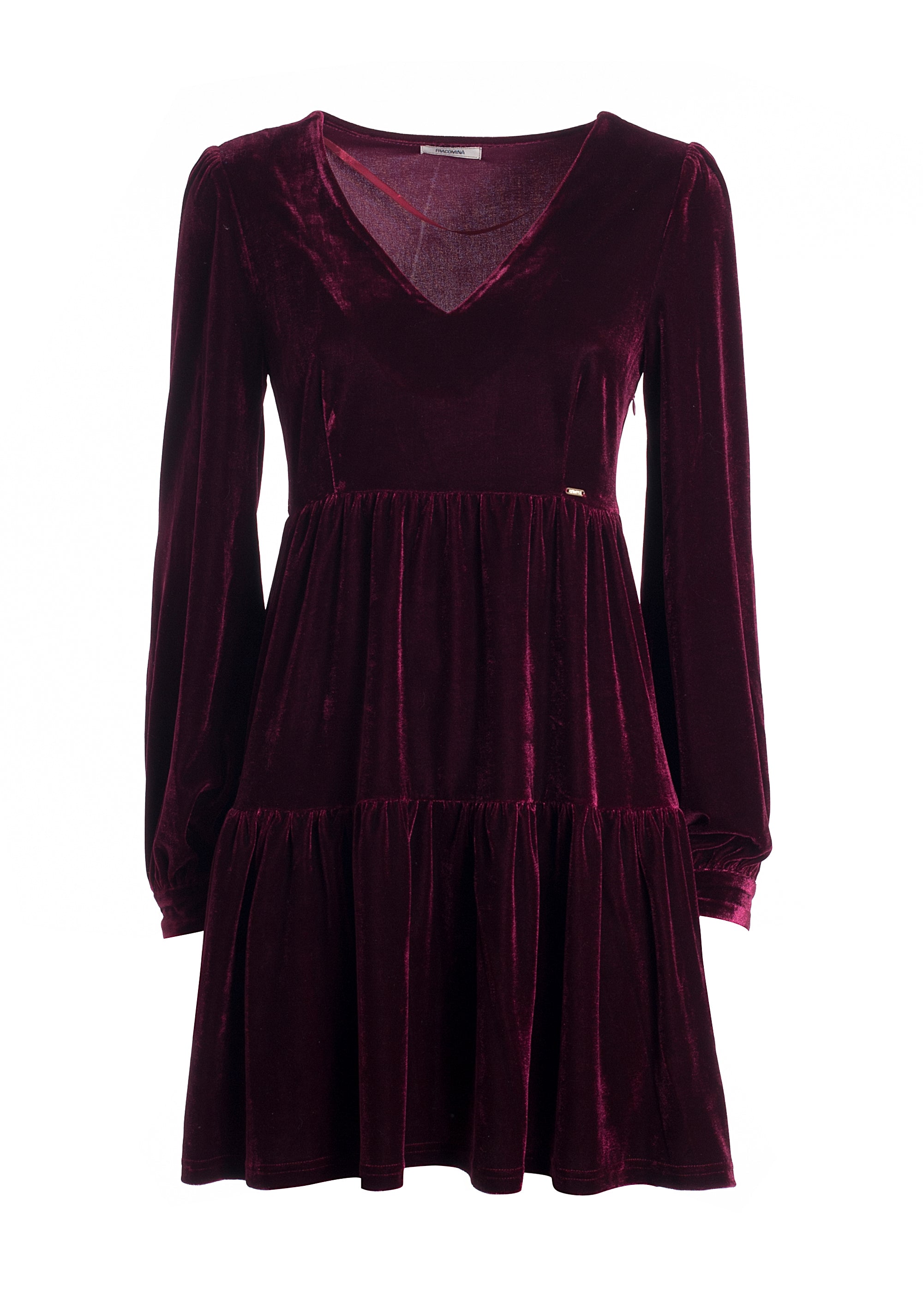 Mini dress regular fit made in velvet Fracomina FR21WD1018J40101-087_06