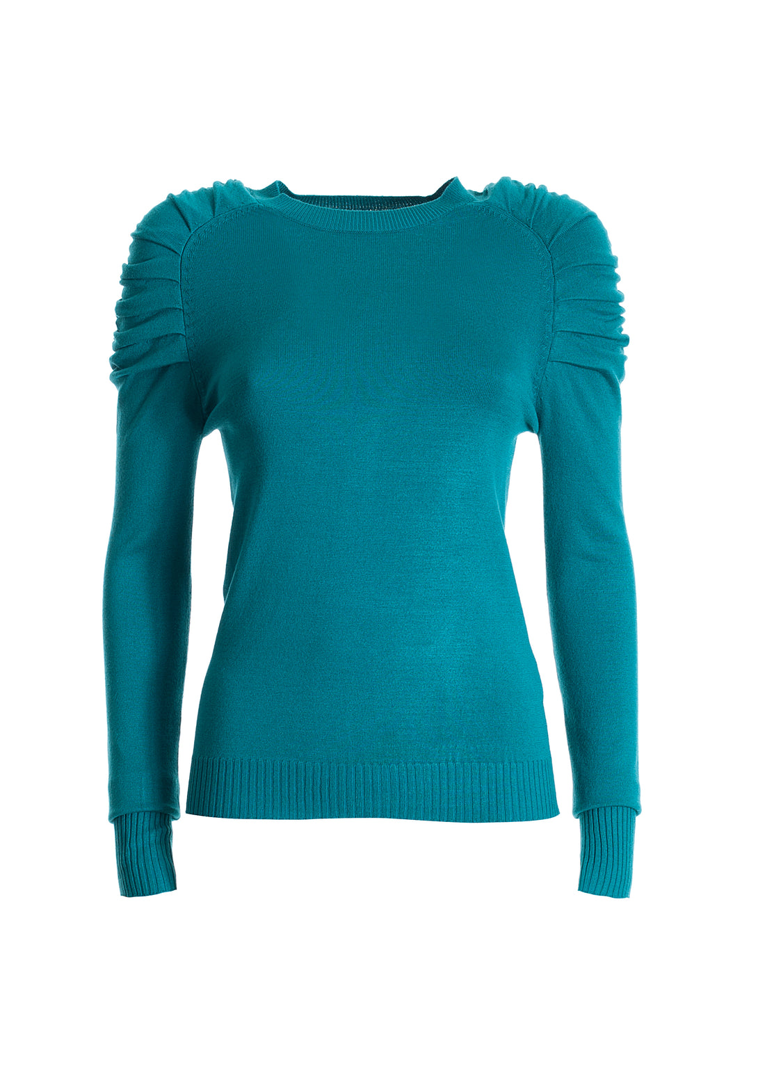 Knitwear tight fit with long sleeves and curls at the shoulders