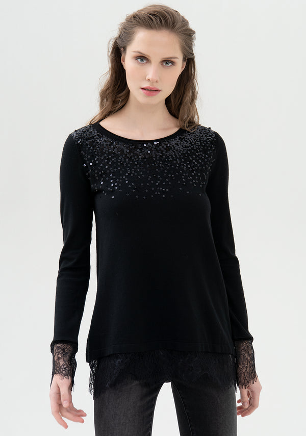 Knitwear wide fit with sequins Fracomina FR21WT7031K41201-053_01