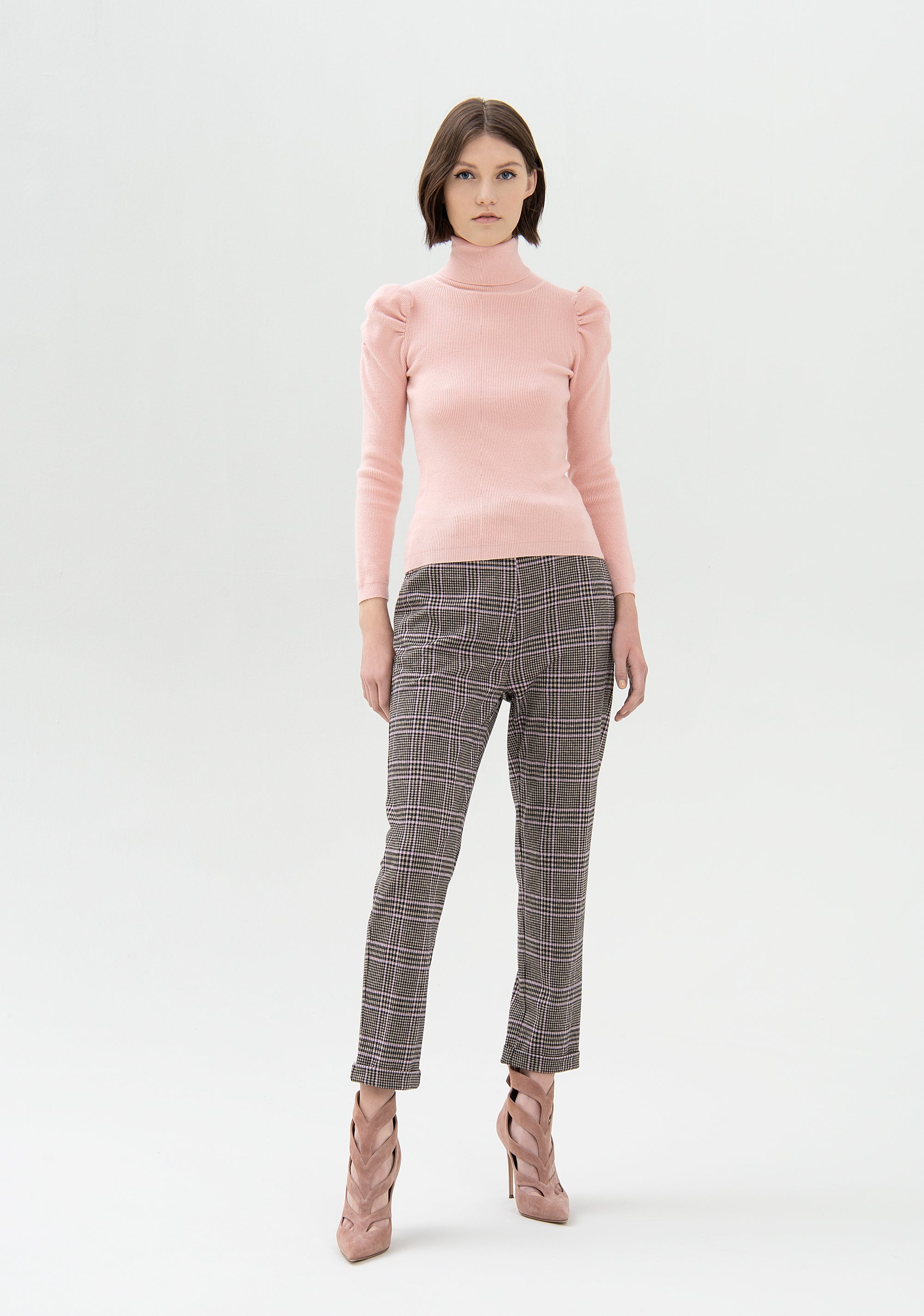 Knitwear tight fit with rib stitch Fracomina FR21WT7059K45901-103_01