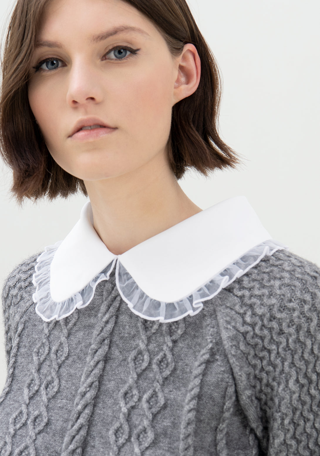 Knitwear regular fit with plaits