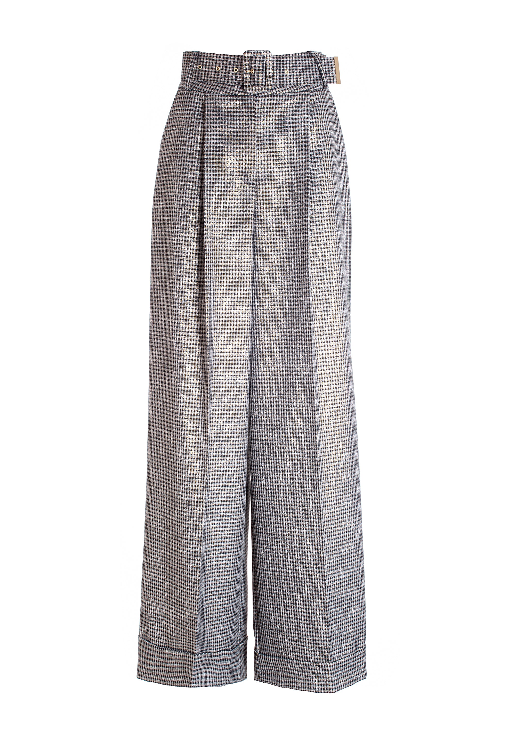 Palazzo pant wide fit made in tweed Fracomina FR21WV3012W45995-557_06