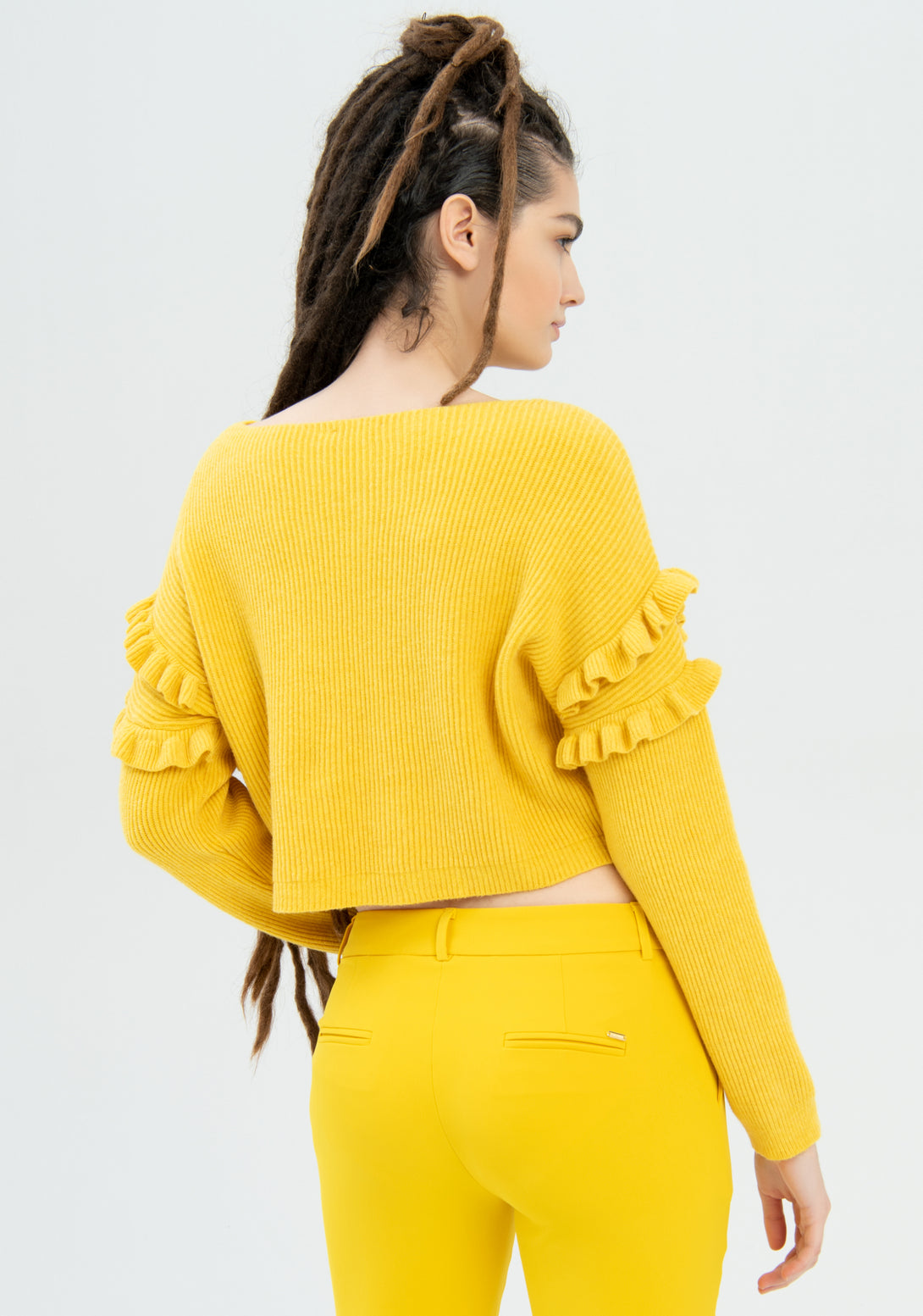 Knitwear over fit cropped with ribs Fracomina FR21WV4001W42901-300-5
