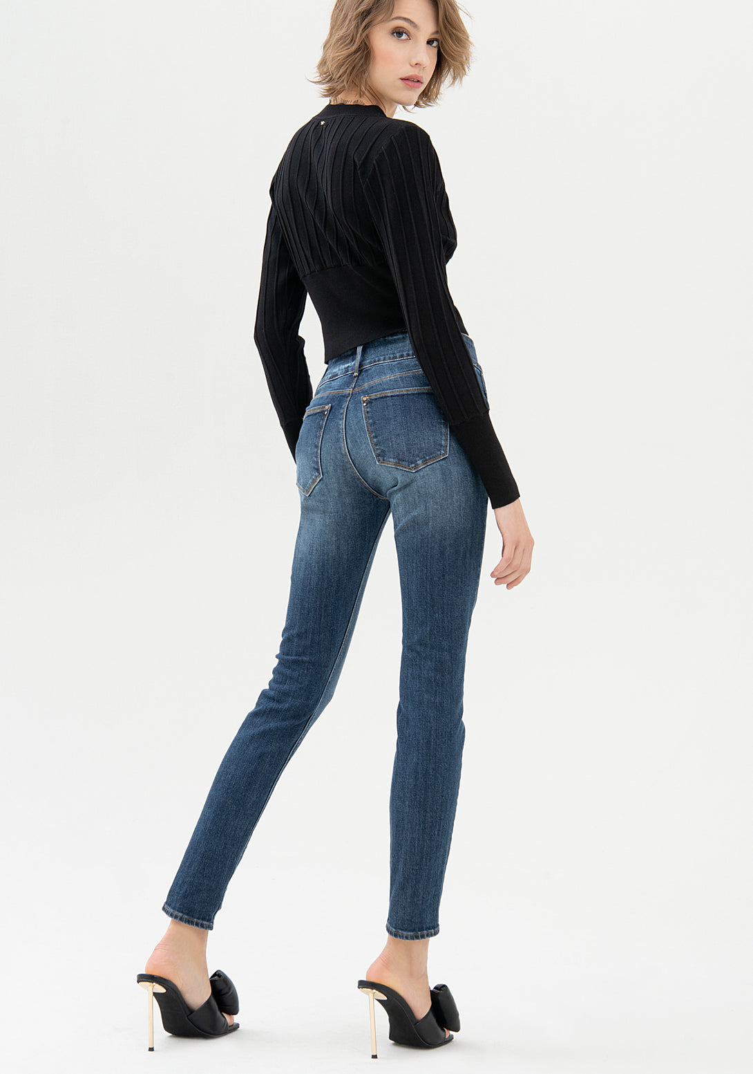 Leggings skinny fit denim with middle wash