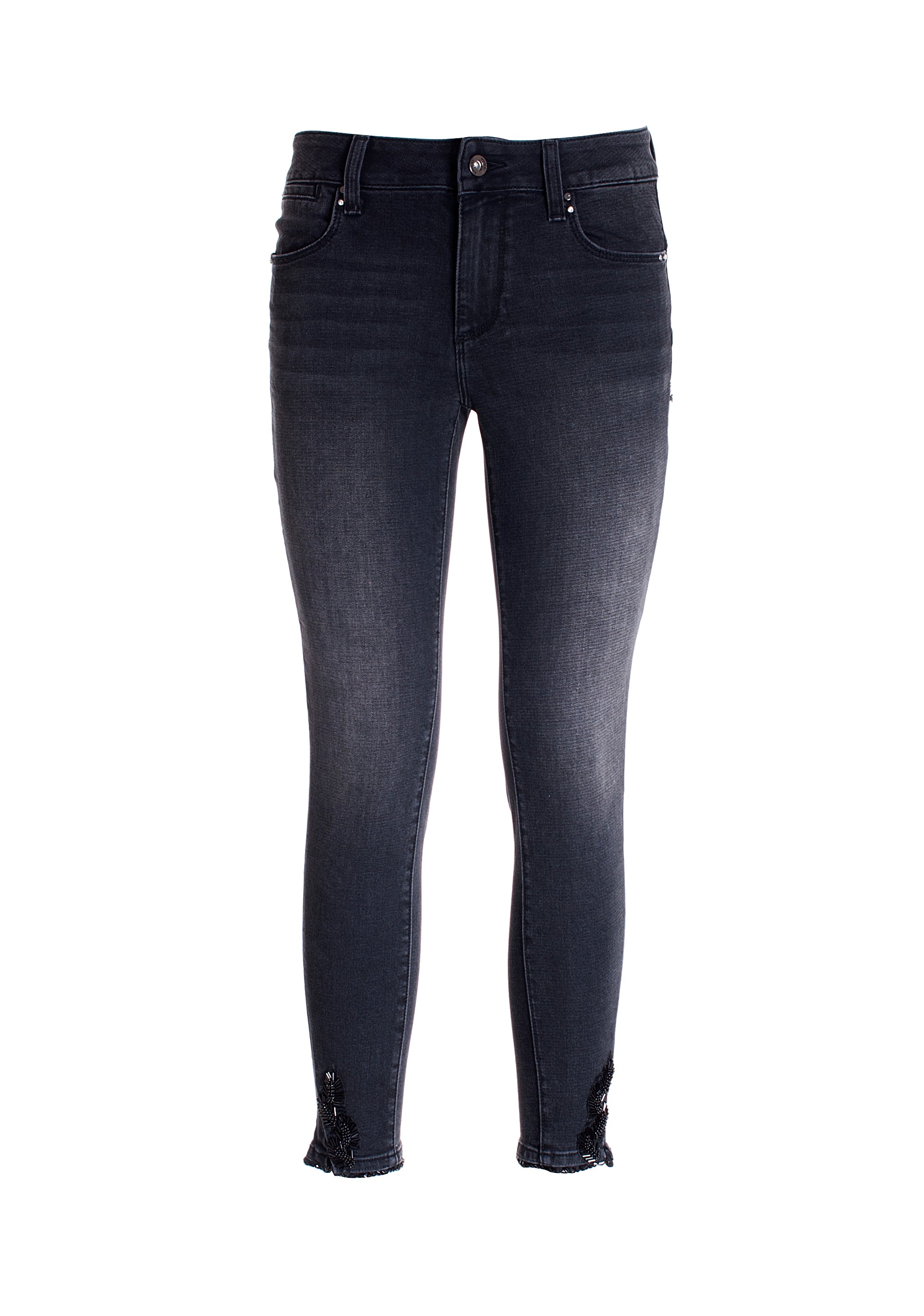 Jeans skinny fit cropped with push-up effect made in denim with dark wash Fracomina FR21WV9002D40801-053_06