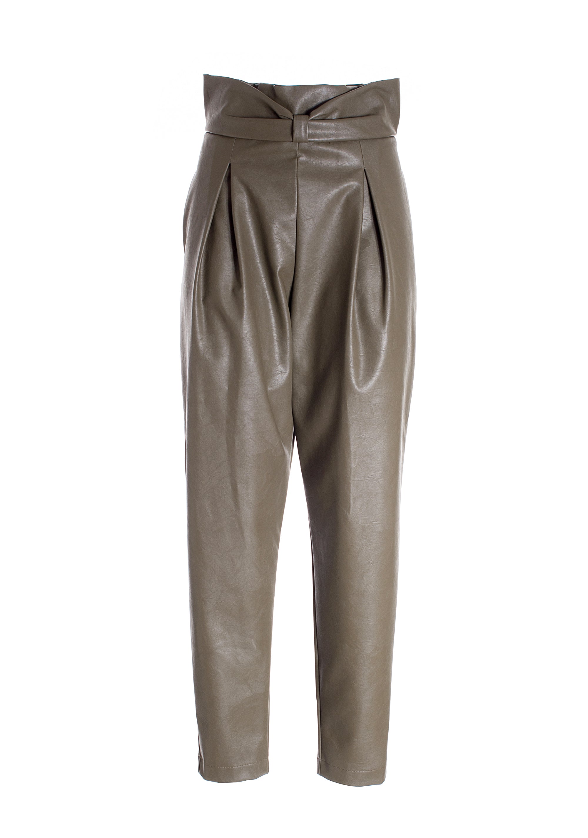 Carrot pant made in eco leather Fracomina FR21WVD013E40101-971_6