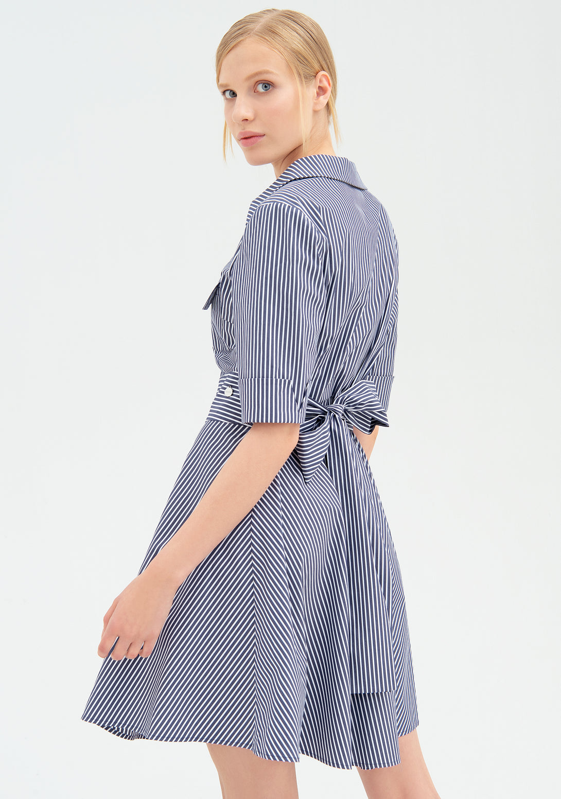 Chemisier dress regular fit with stripes