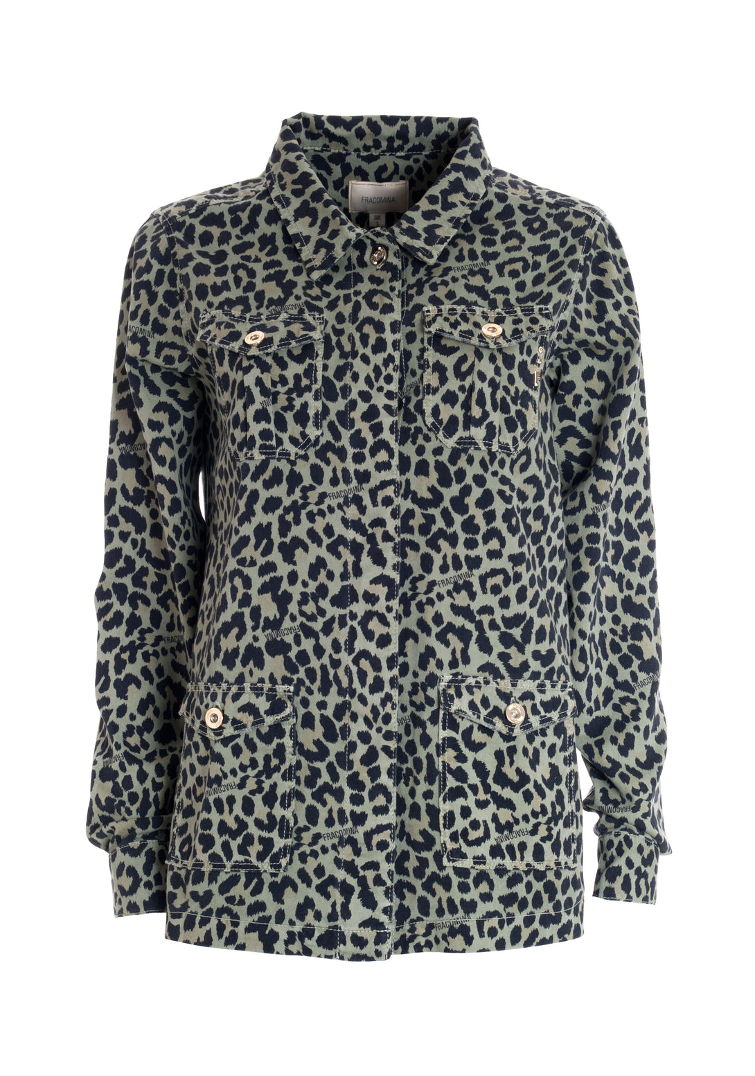 Saharian jacket regular fit with animalier pattern