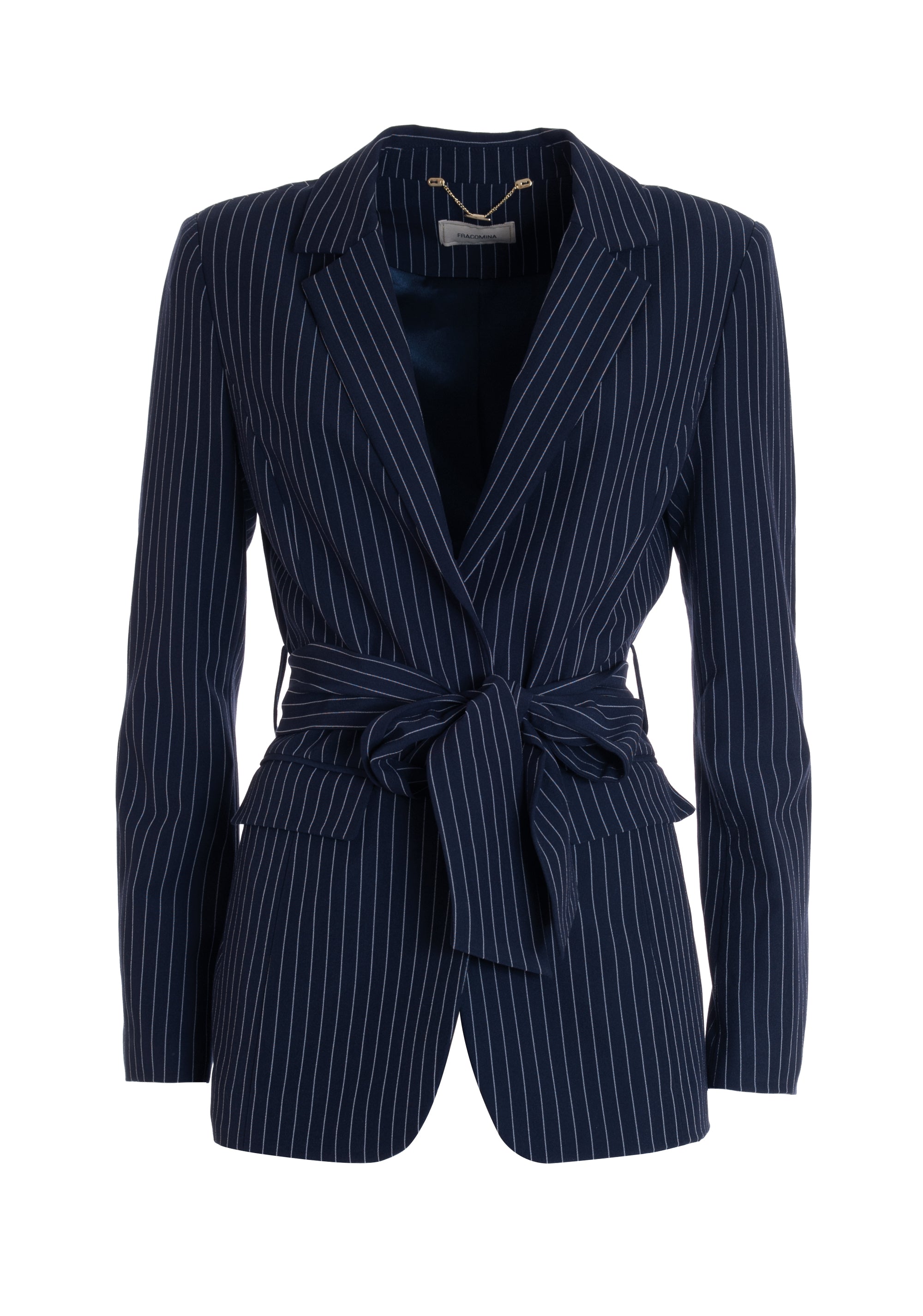 Blazer jacket regular fit with pinstriped pattern Fracomina FR22SJ3002W491D4-117_6