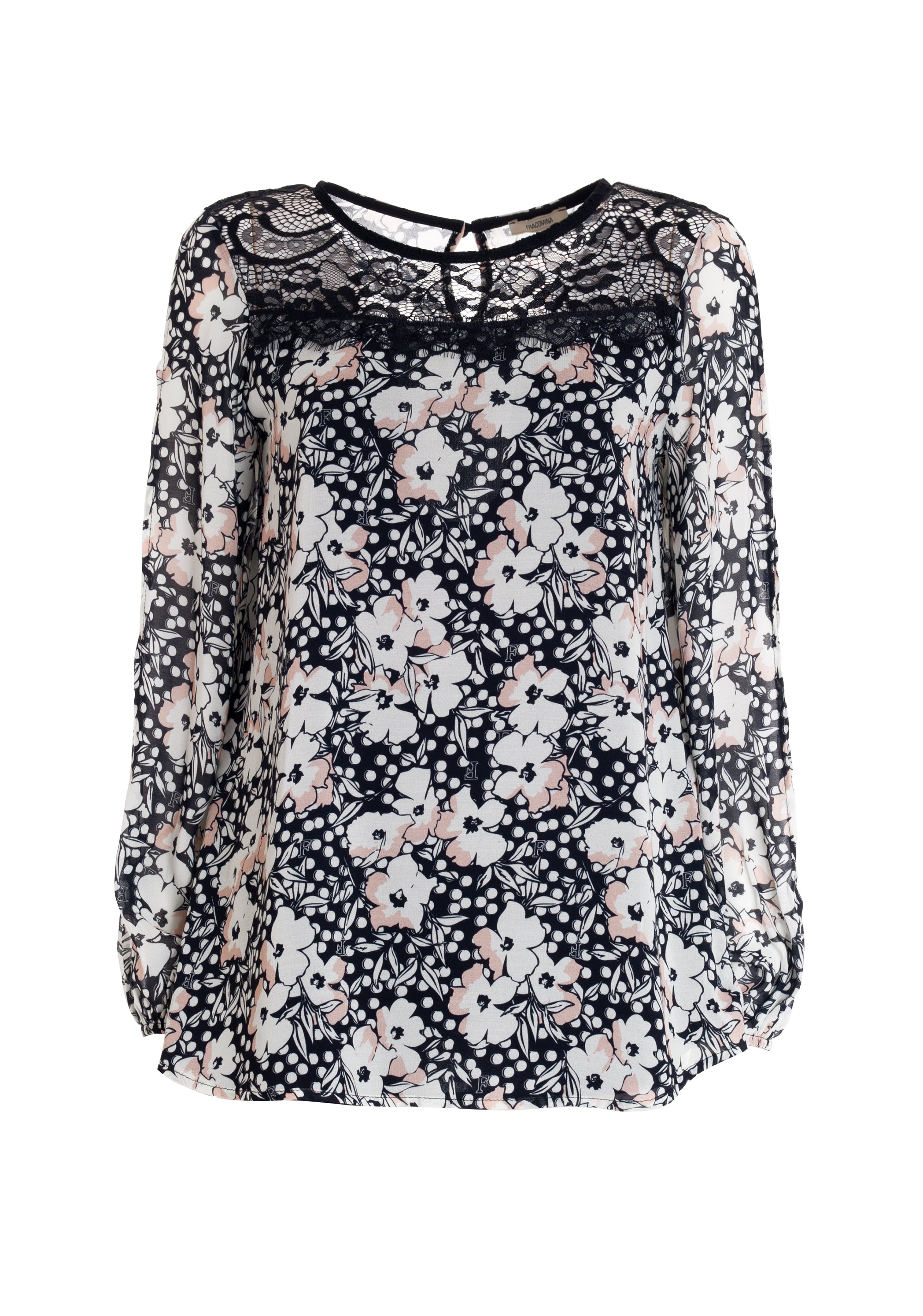 Blouse flared with flowery pattern Fracomina FR22ST1026W428R8-054_6