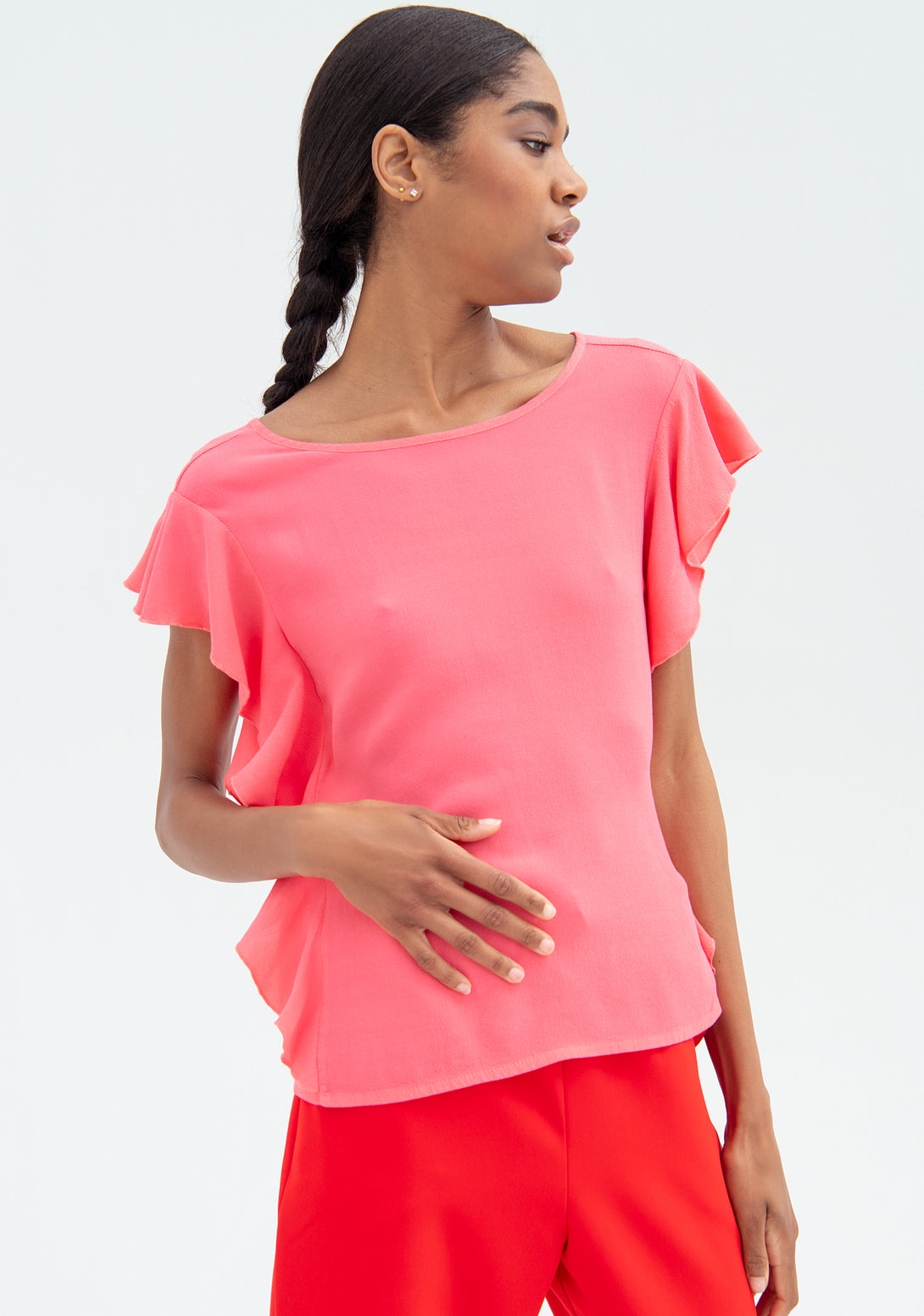 Blouse wide fit made in viscose