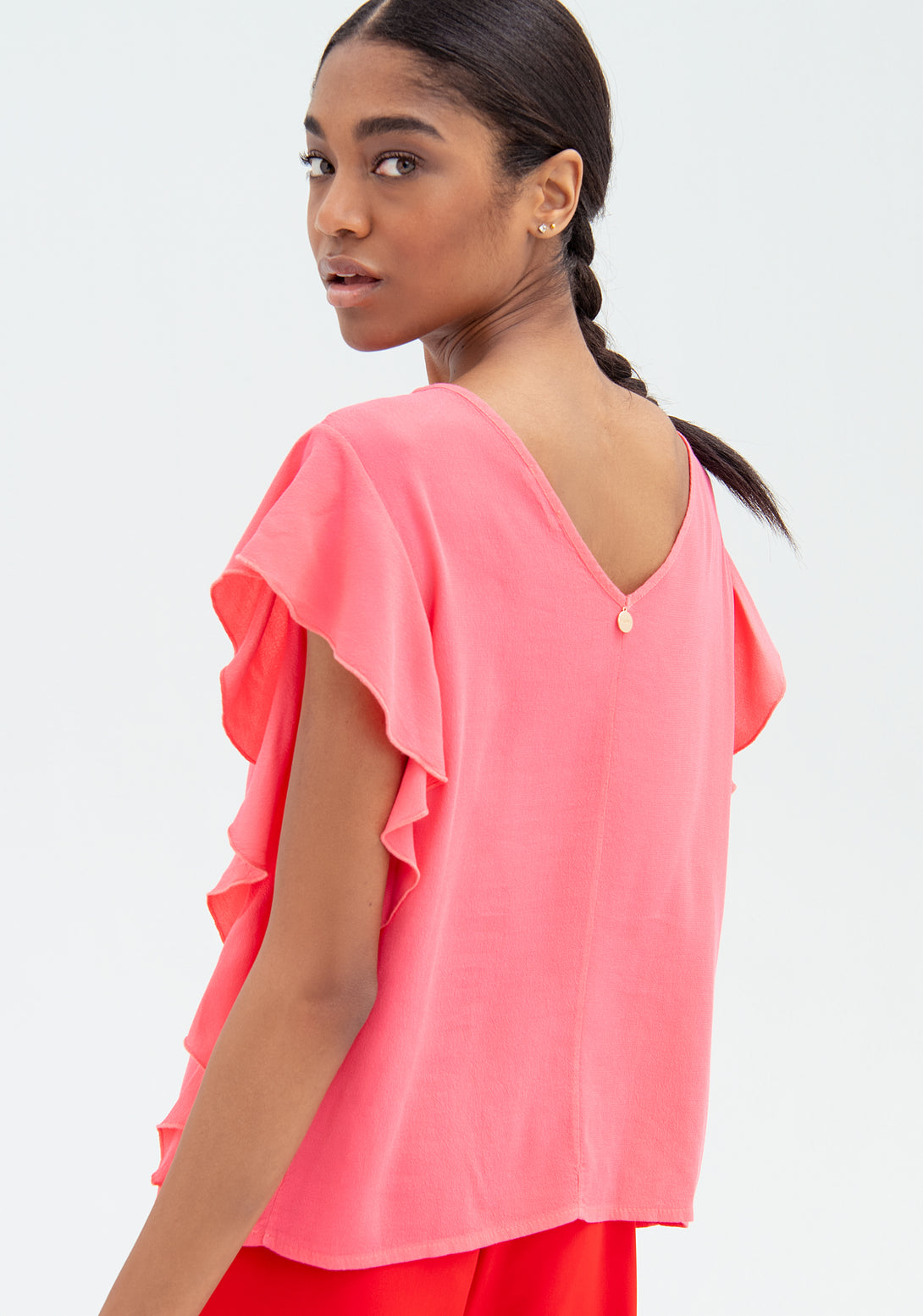 Blouse wide fit made in viscose