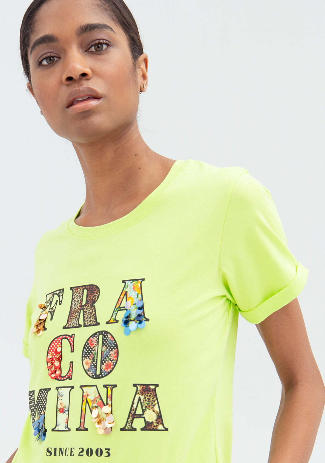 T-shirt regular fit made in jersey with multicolor print
