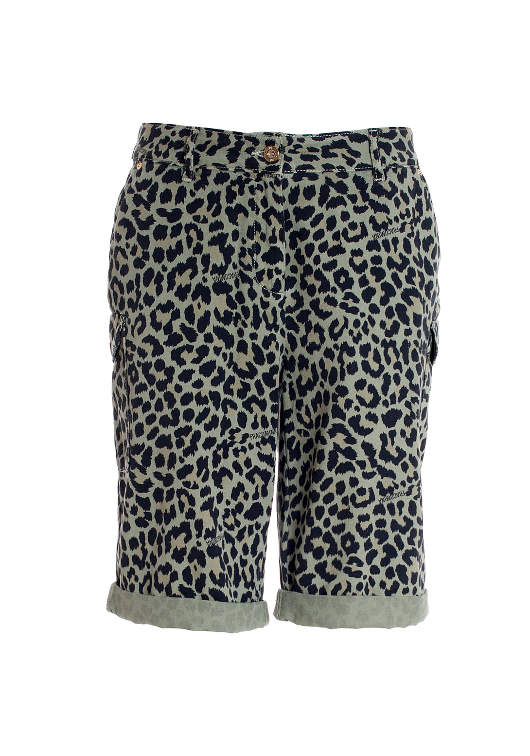 Bermuda cargo fit with animalier pattern