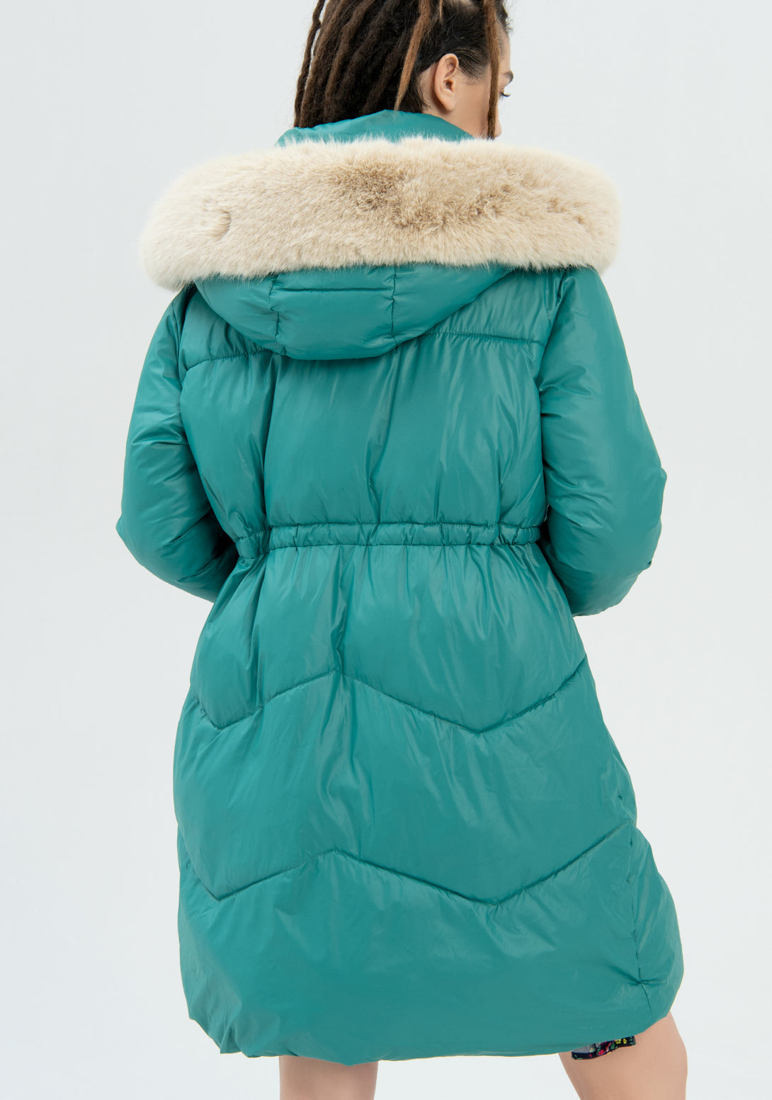 Padded jacket regular fit with hood Fracomina FR22WC3006O41201-E13-4