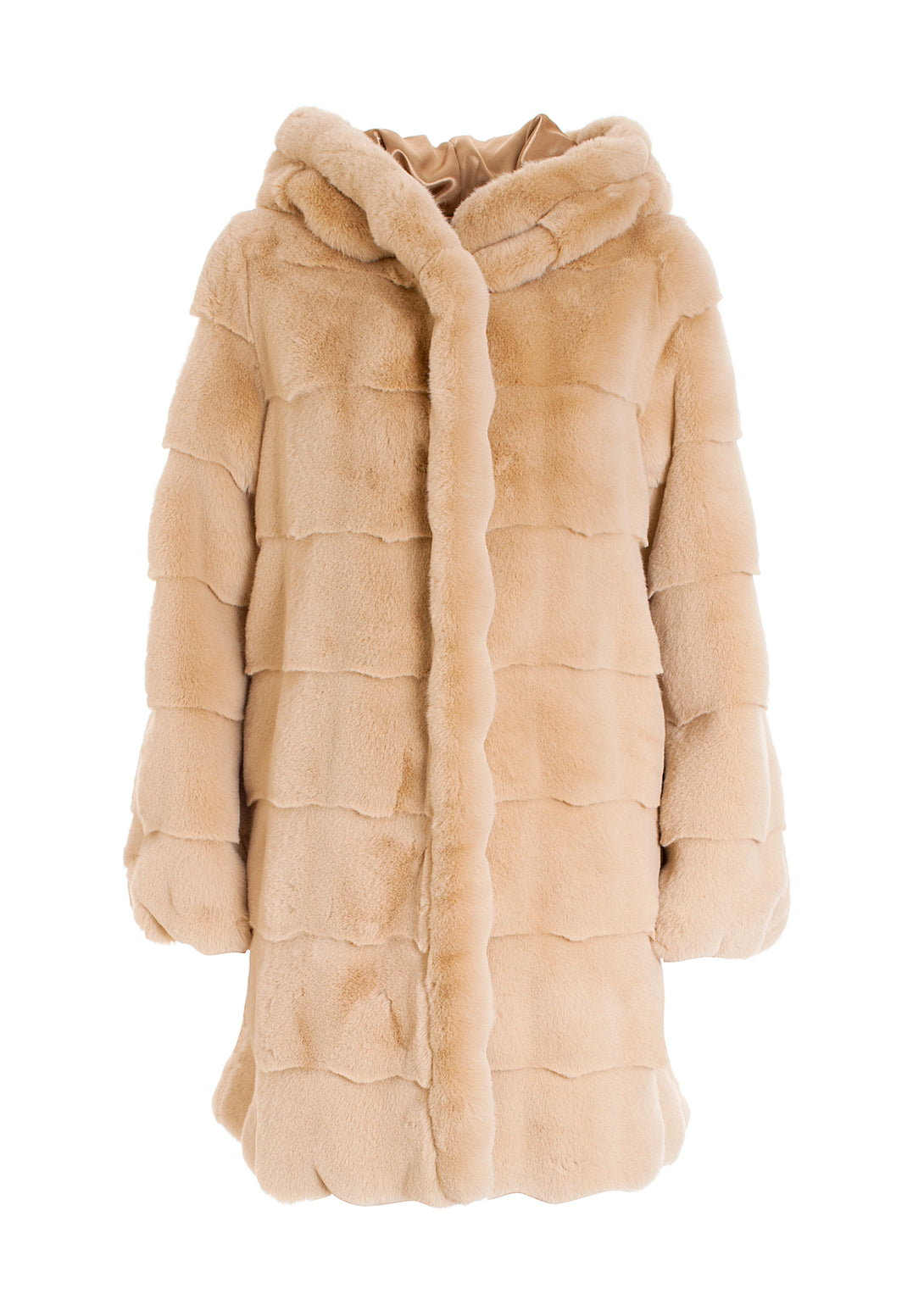 Jacket regular fit made in eco fur