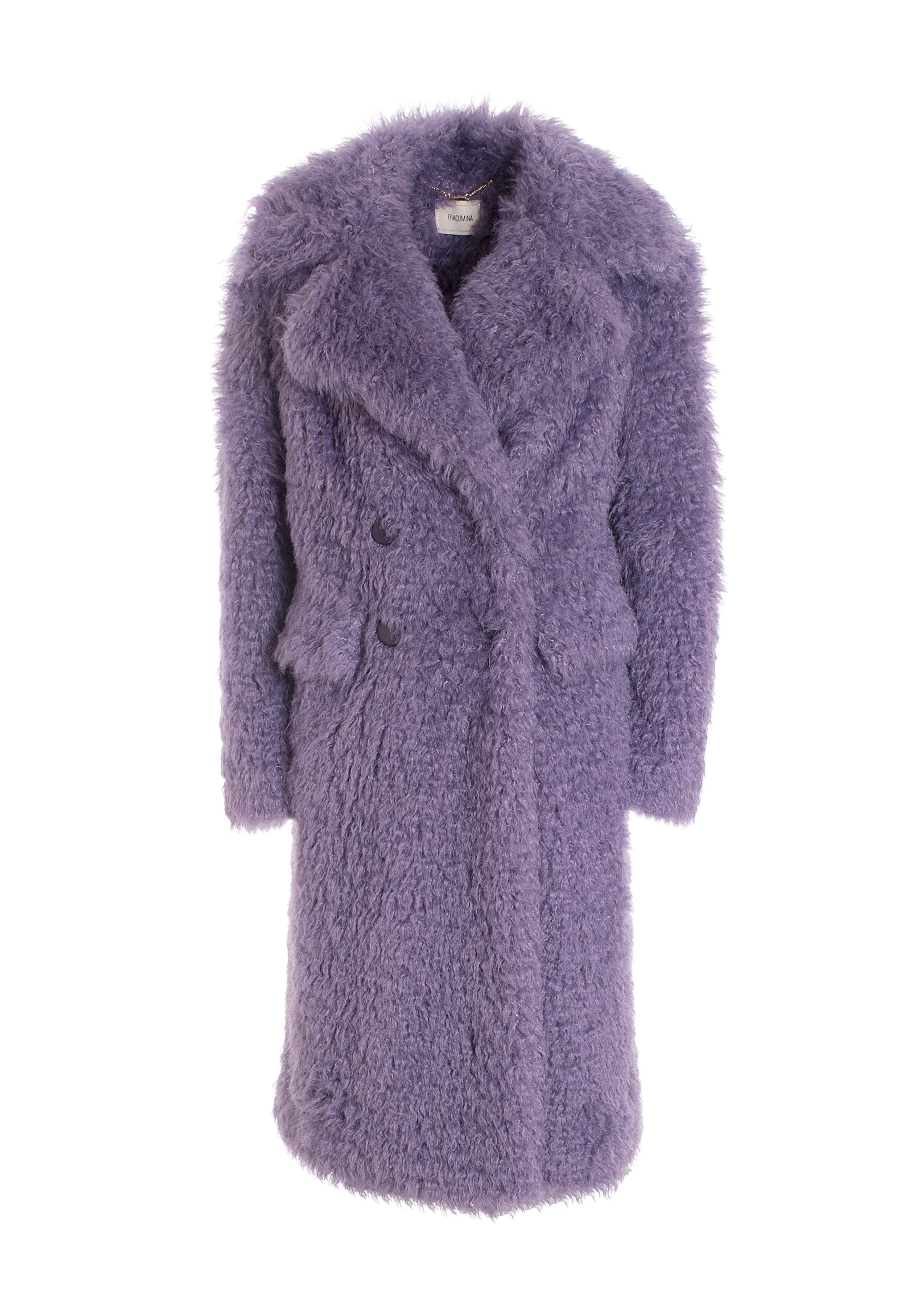 Coat Regular fit middle length made in eco fur Fracomina FR22WC4004W54901-I89_1