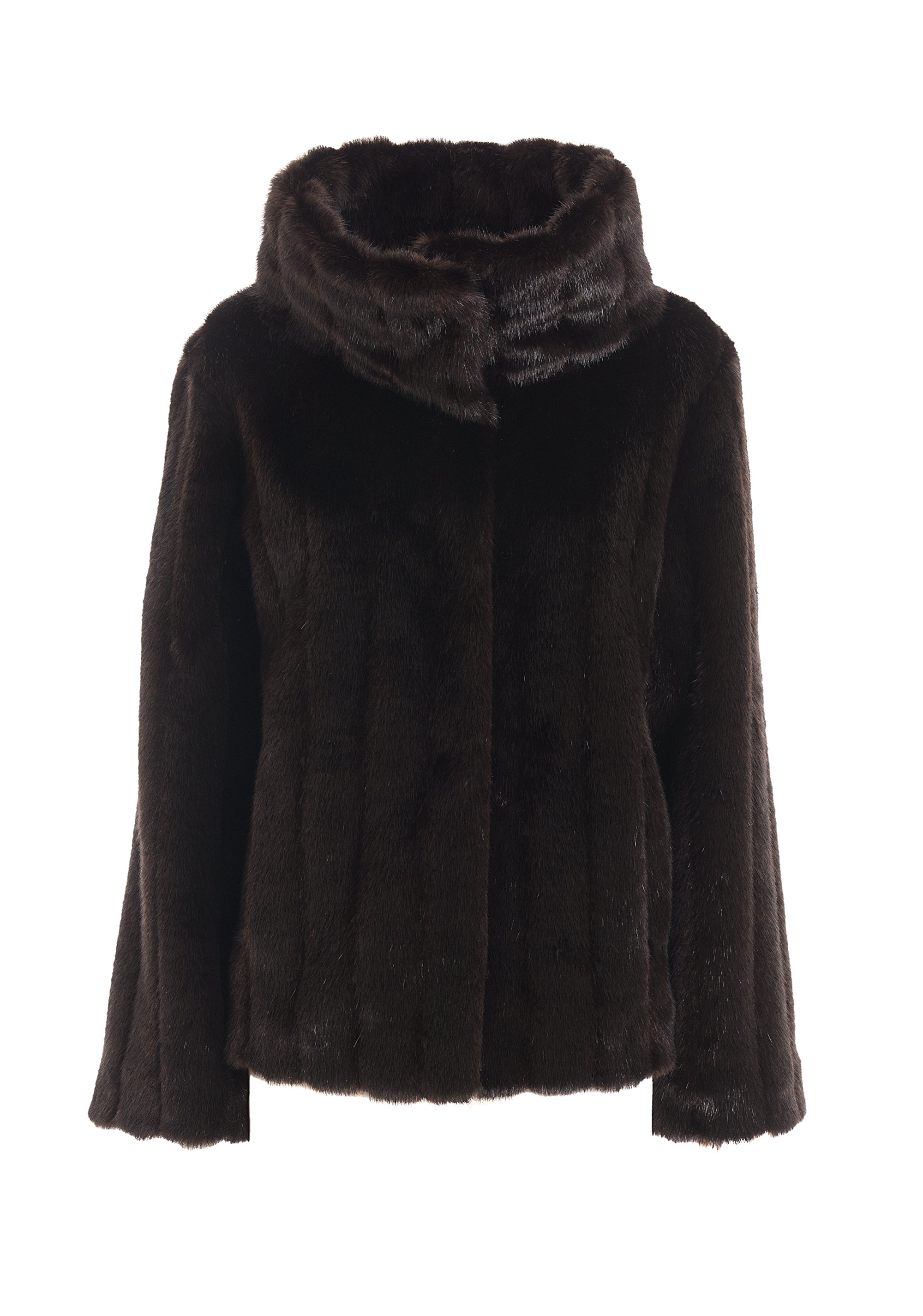 Jacket regular fit made in eco fur Fracomina FR22WC4006W56001-091_1