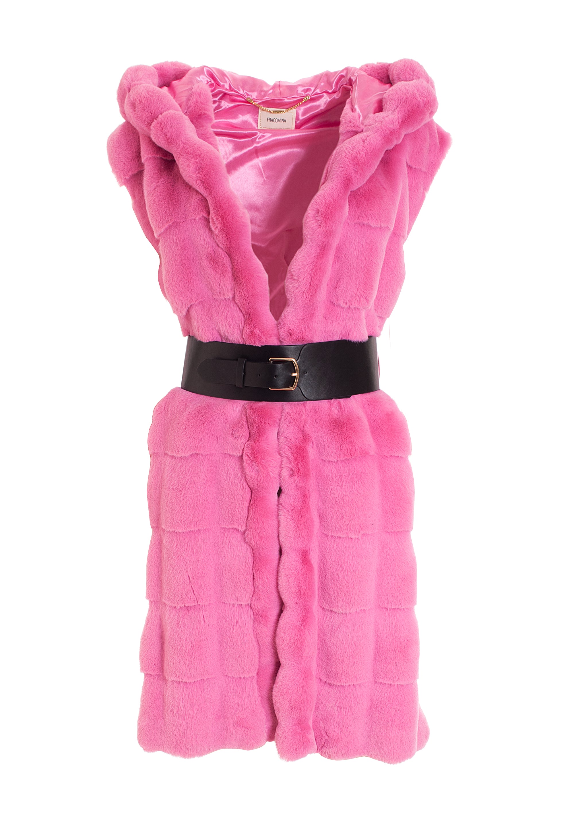 Gilet regular fit middle length made in eco fur Fracomina FR22WC4007W54801-226_1