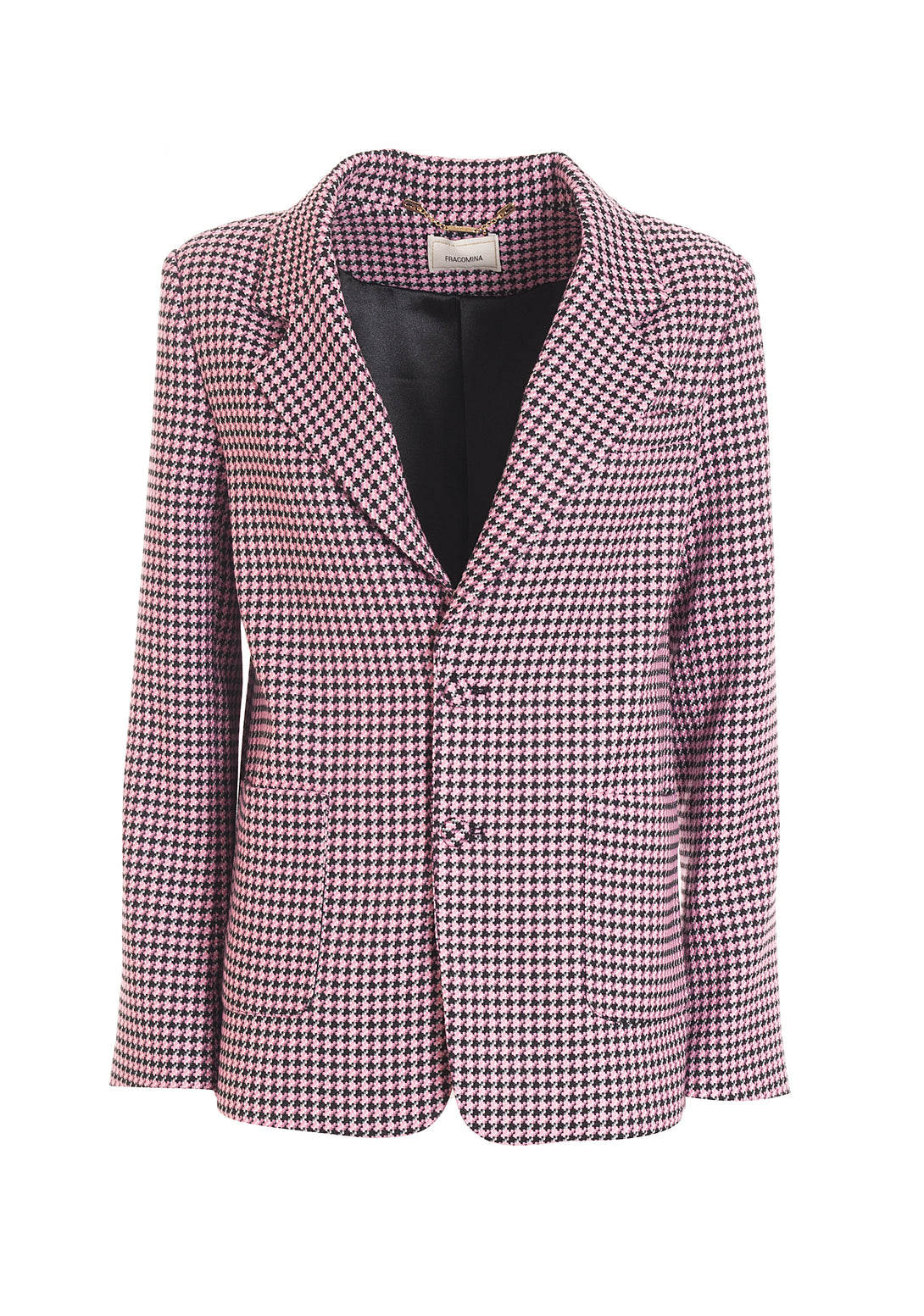 Blazer over fit, long, single breasted made in pied de poule Fracomina FR22WJ3003W57201-665