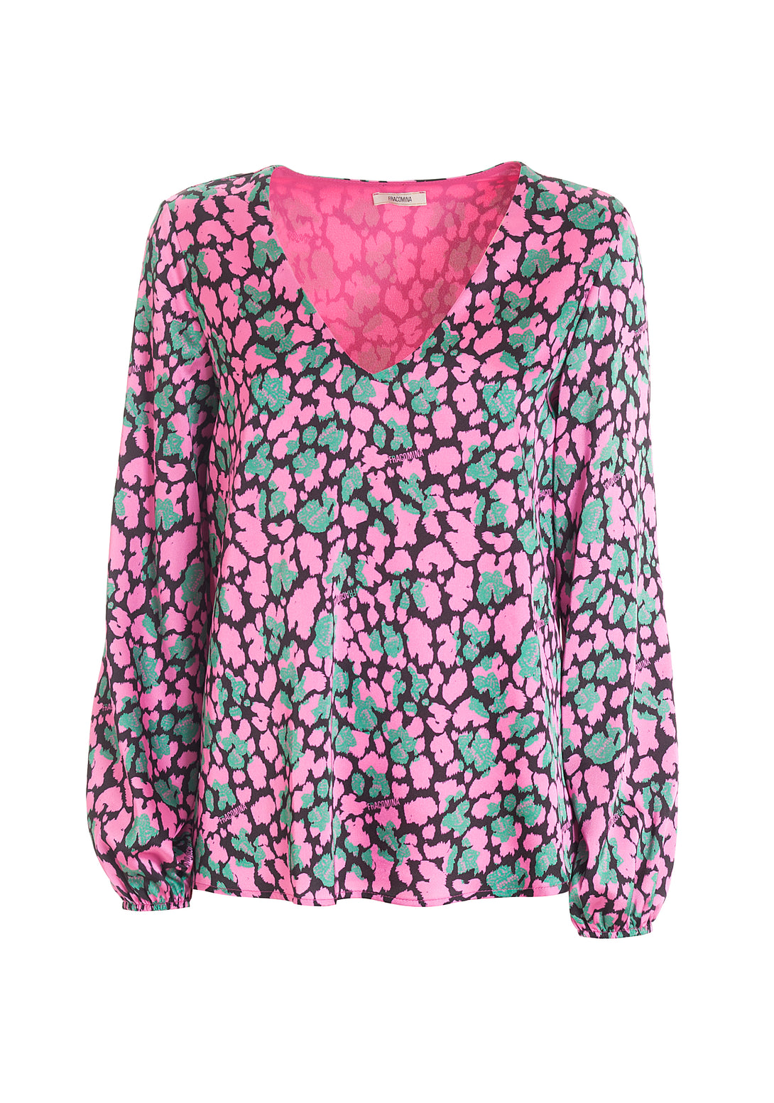 Blouse A-shape with animalier pattern